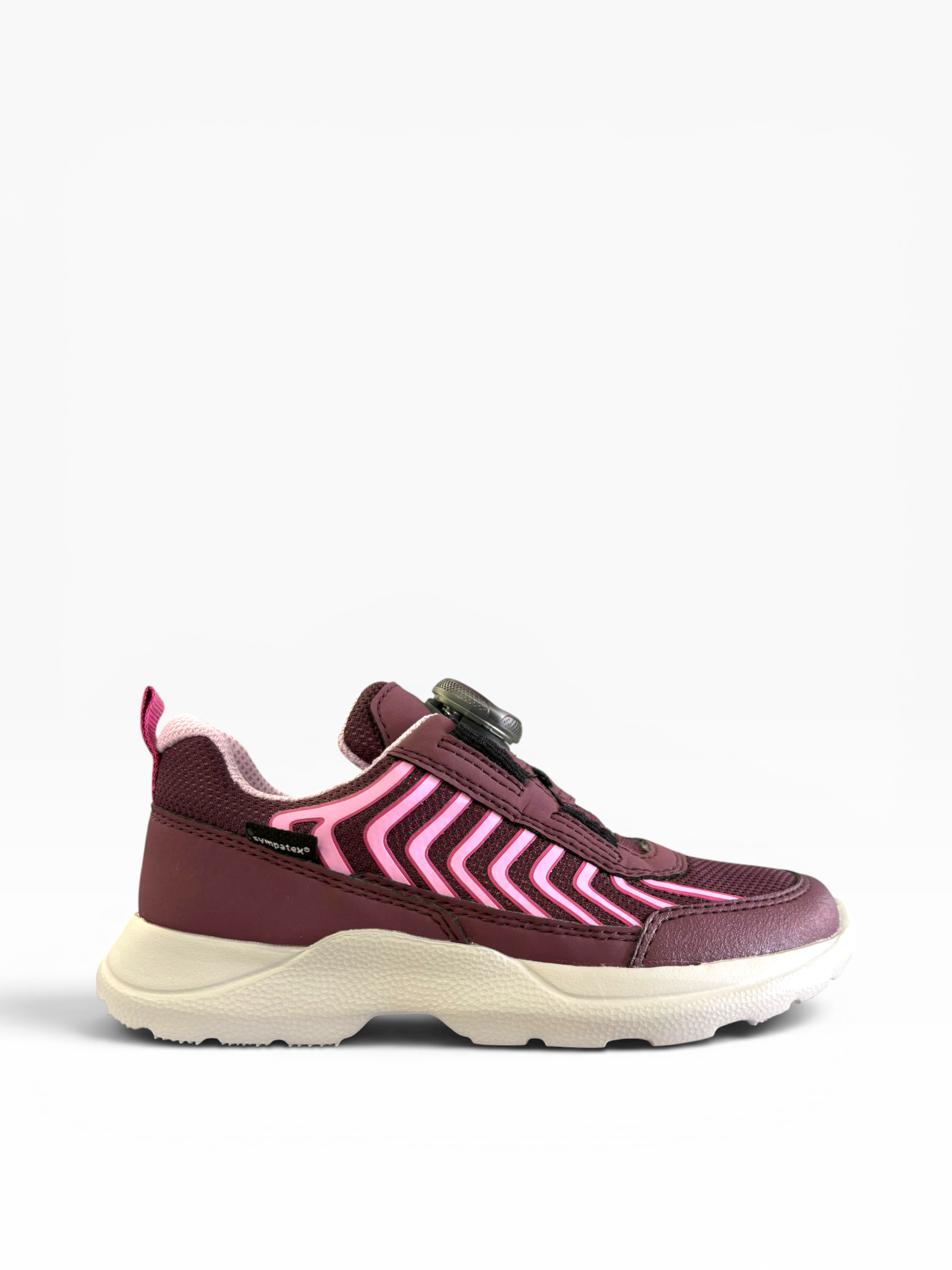 Superfit - Girls maroon/pink twist-tie runner - rush