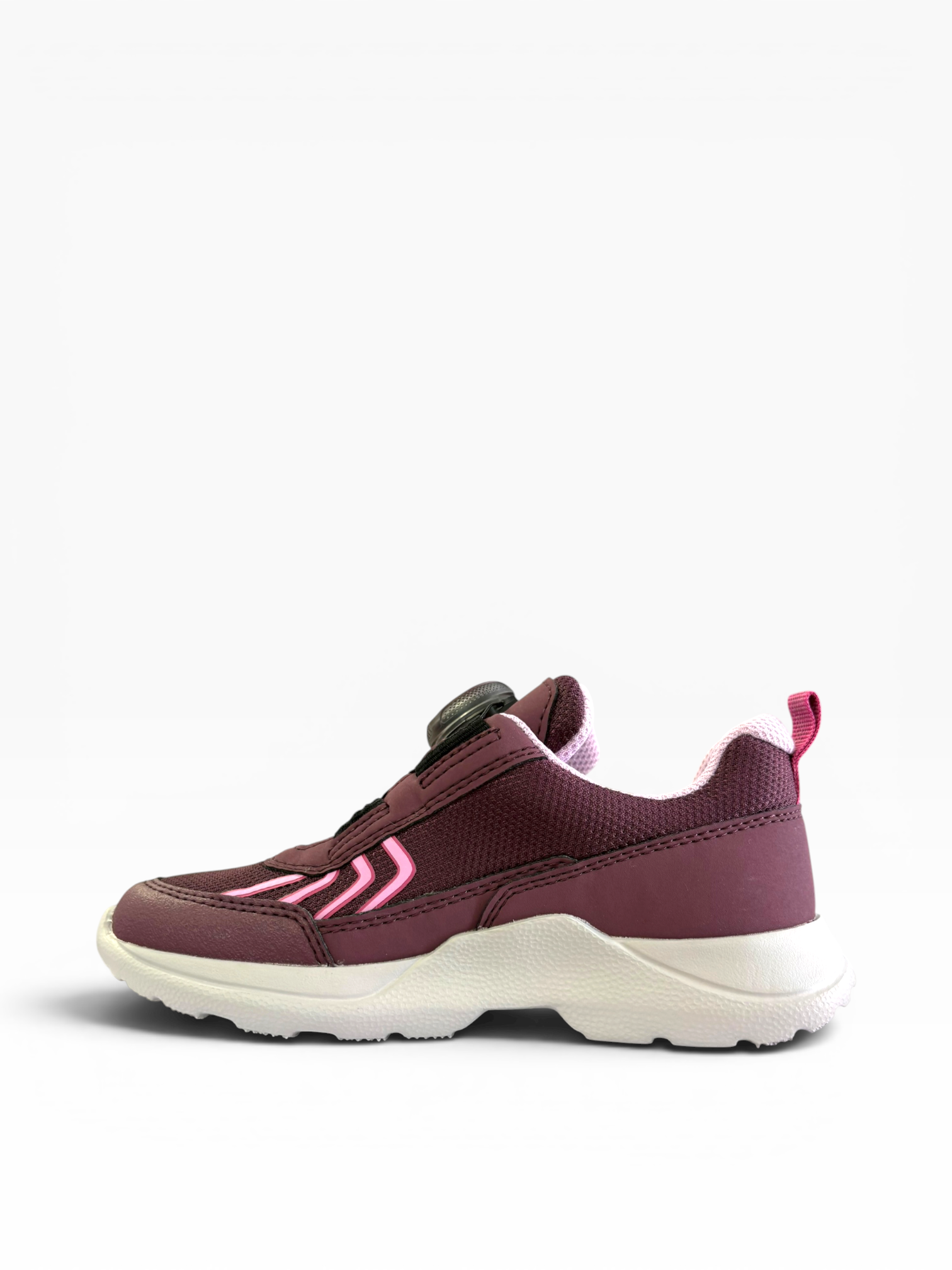 Superfit - Girls maroon/pink twist-tie runner - rush