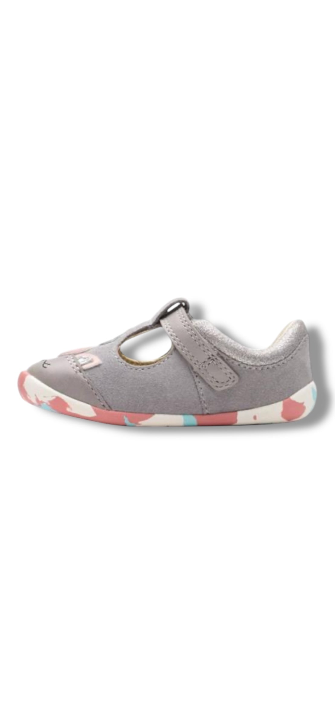Clarks - Girls grey pre-walker - Roamer Myth T