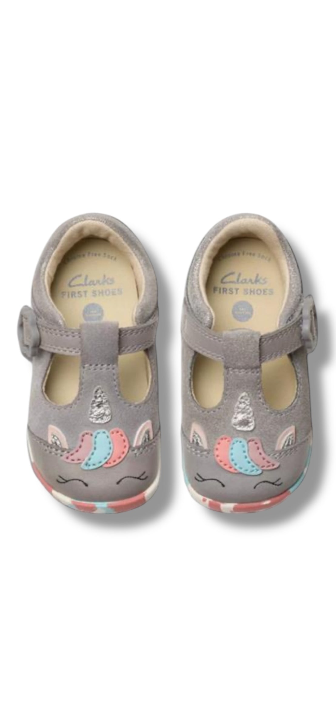 Clarks - Girls grey pre-walker - Roamer Myth T