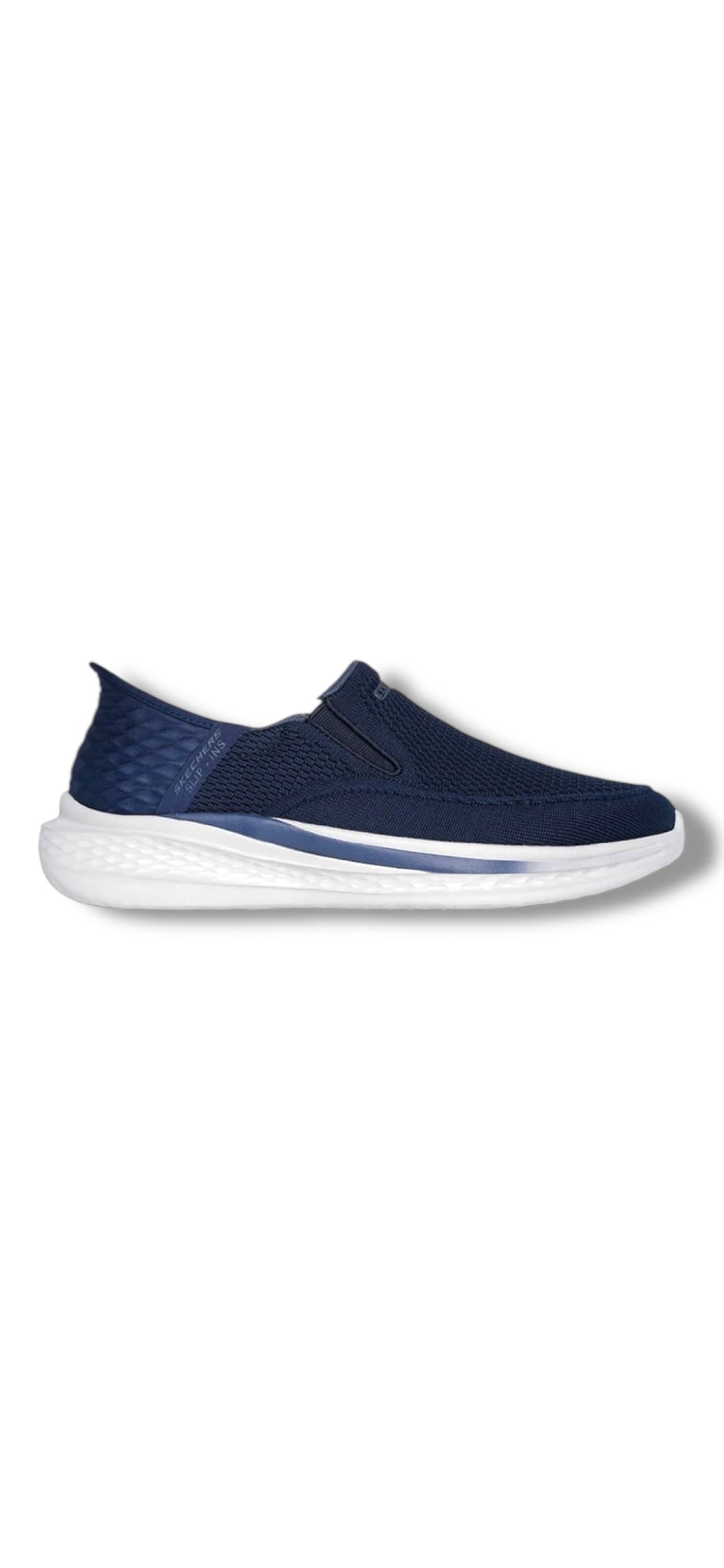 Skechers - Men’s navy slip-in runner - Deacon