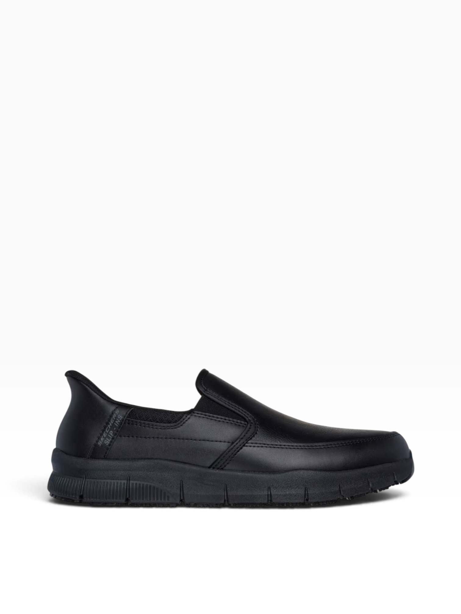 Skechers - Mens black slip-on shoe - Nampa-Broxtin