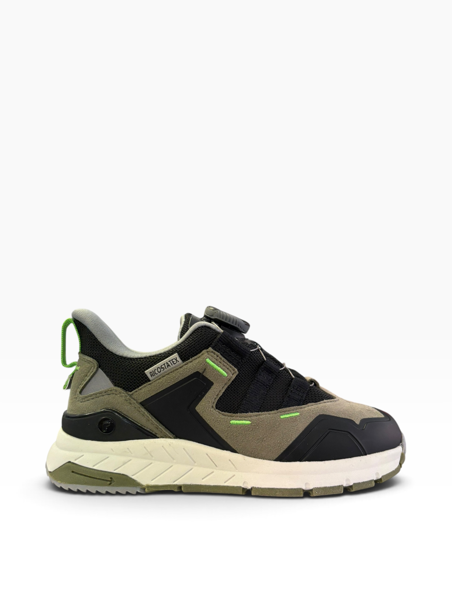 Ricosta - Boys olive/black twist-tie runner - Drift