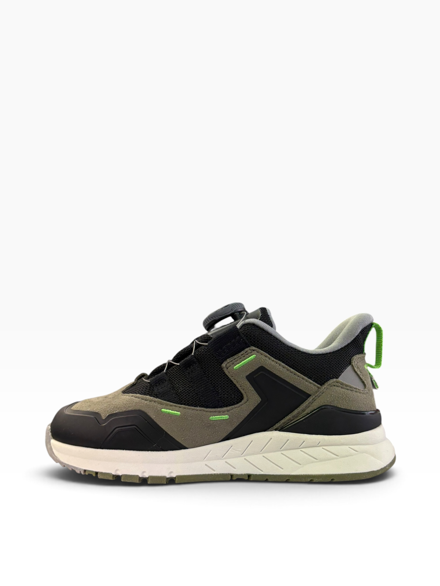 Ricosta - Boys olive/black twist-tie runner - Drift