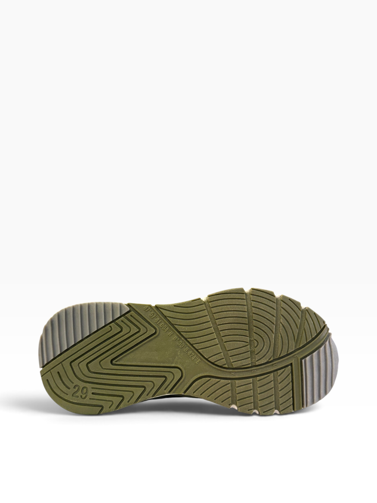 Ricosta - Boys olive/black twist-tie runner - Drift
