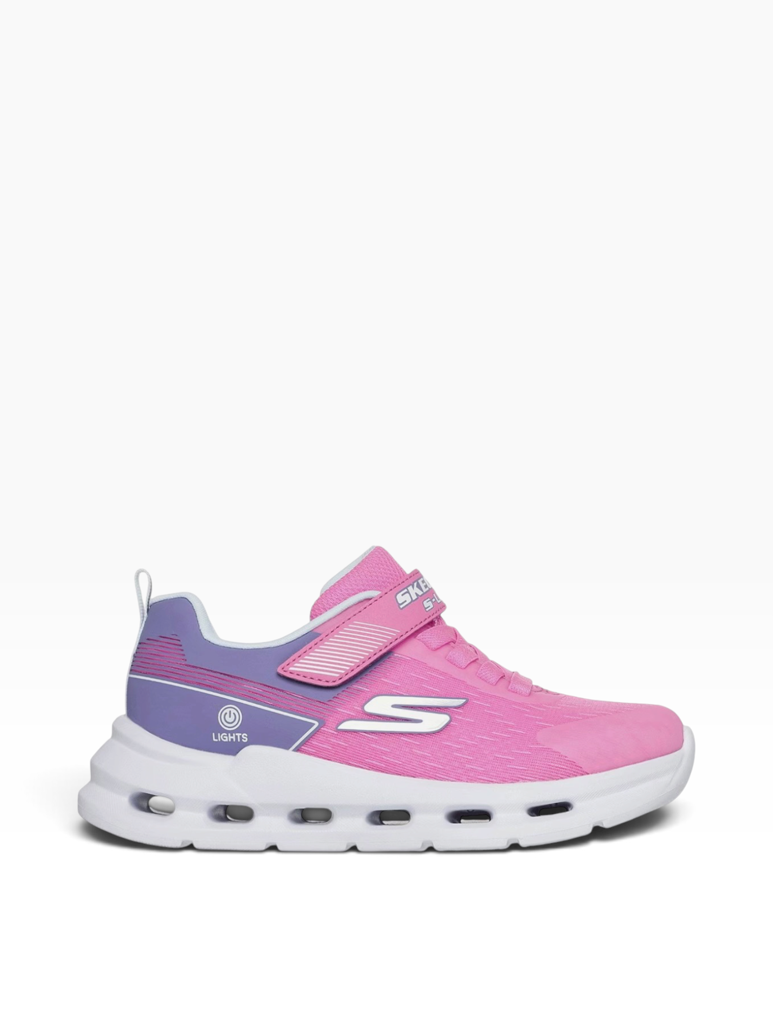 Skechers - Girls pink/purple runes - Glide step lights