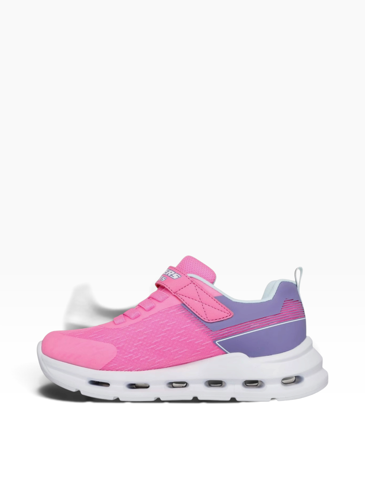 Skechers - Girls pink/purple runes - Glide step lights