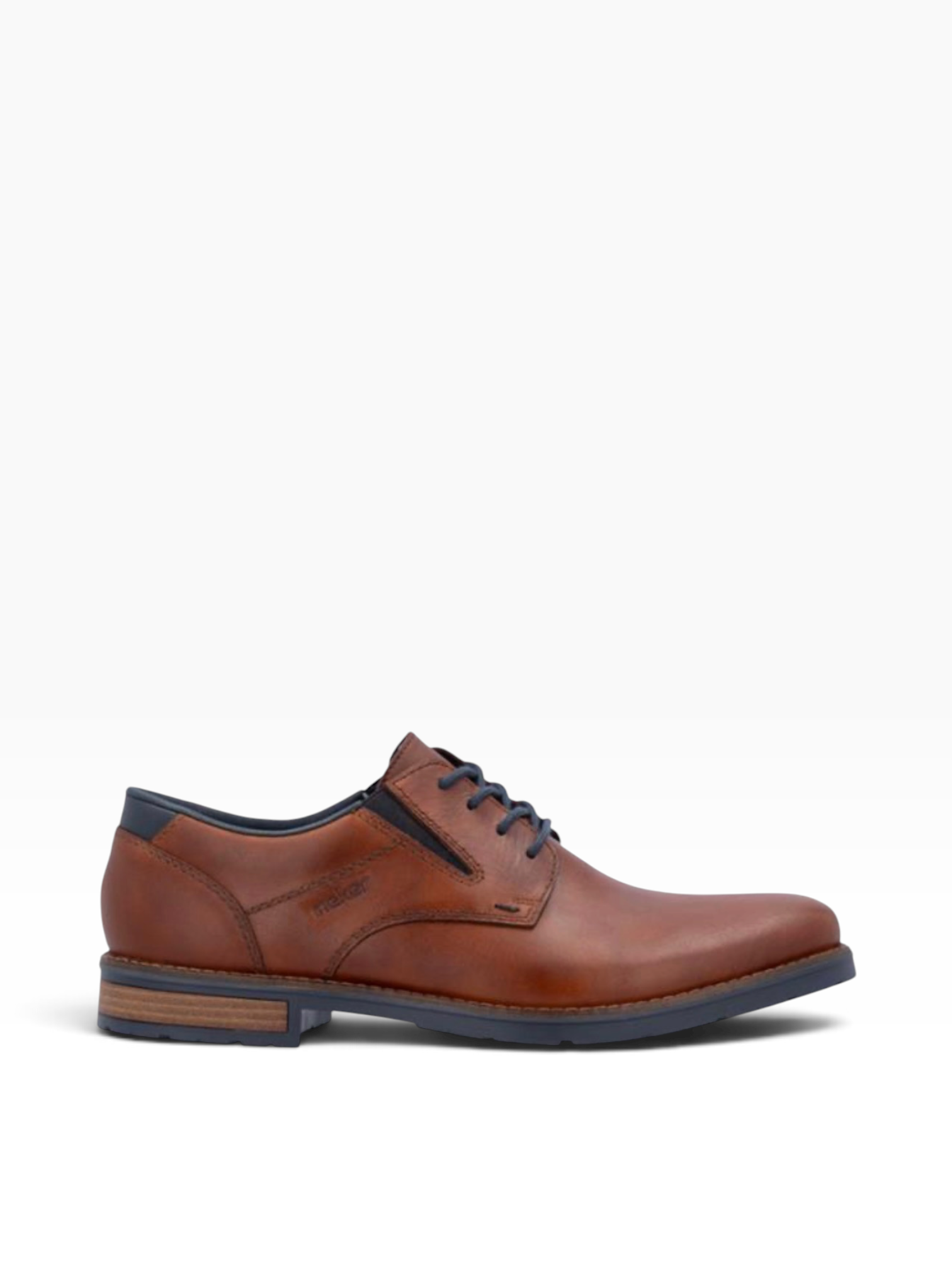 Rieker - Mens brown/navy shoe - 14621-24