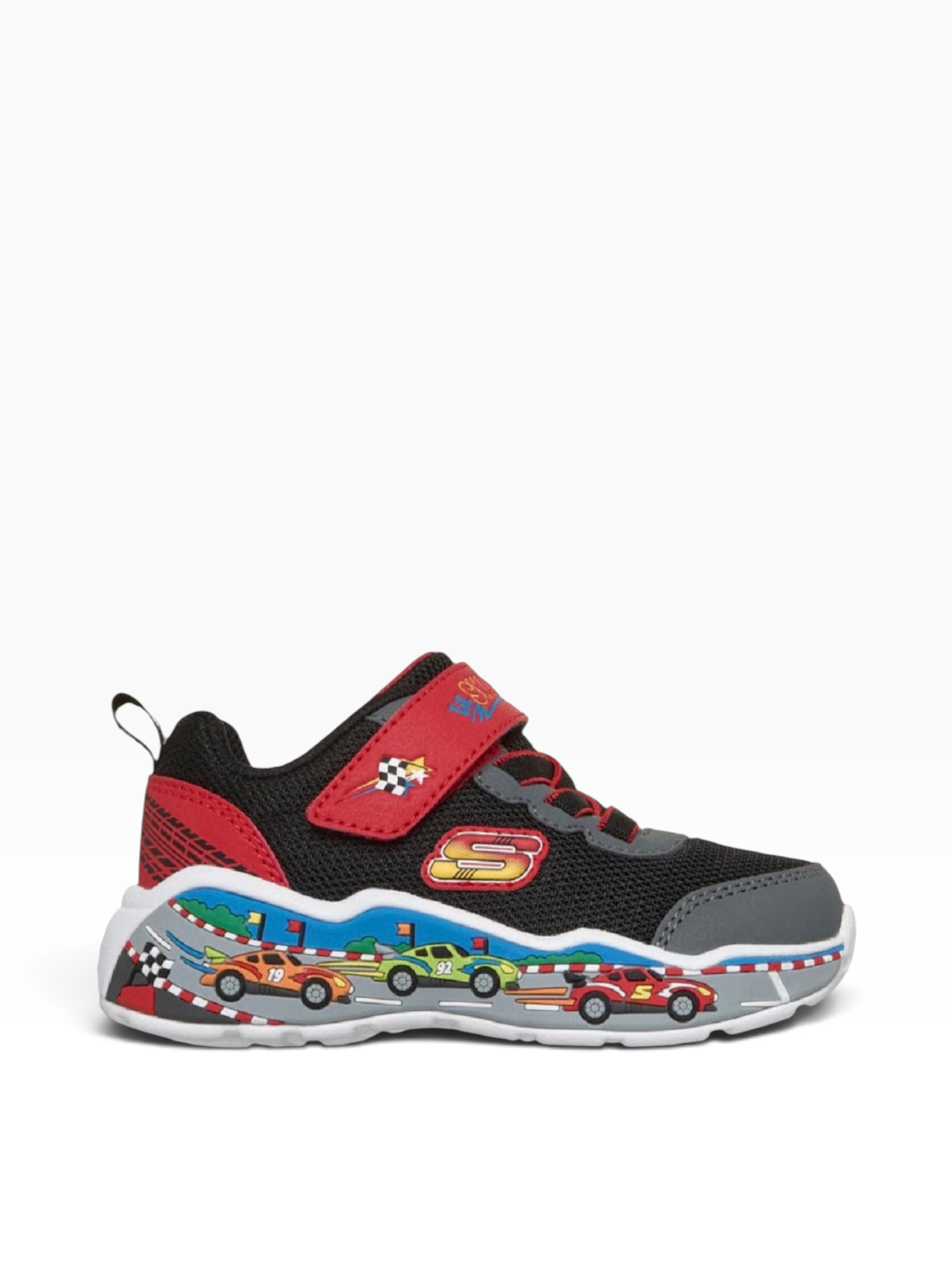 Skechers - Boys black/red runner - Play Scene