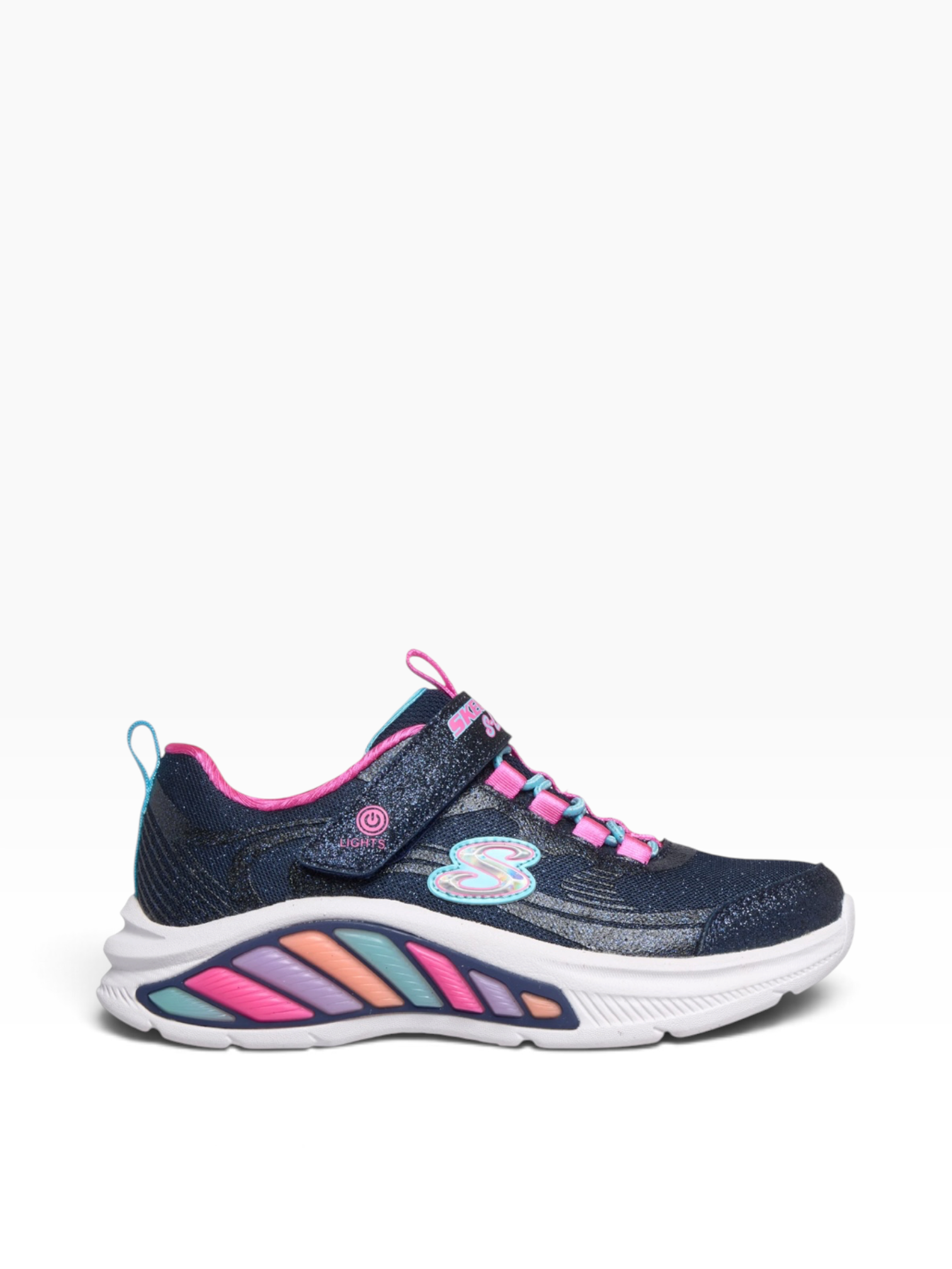 Skechers - Girls navy/multi runner - Glitzy Glow