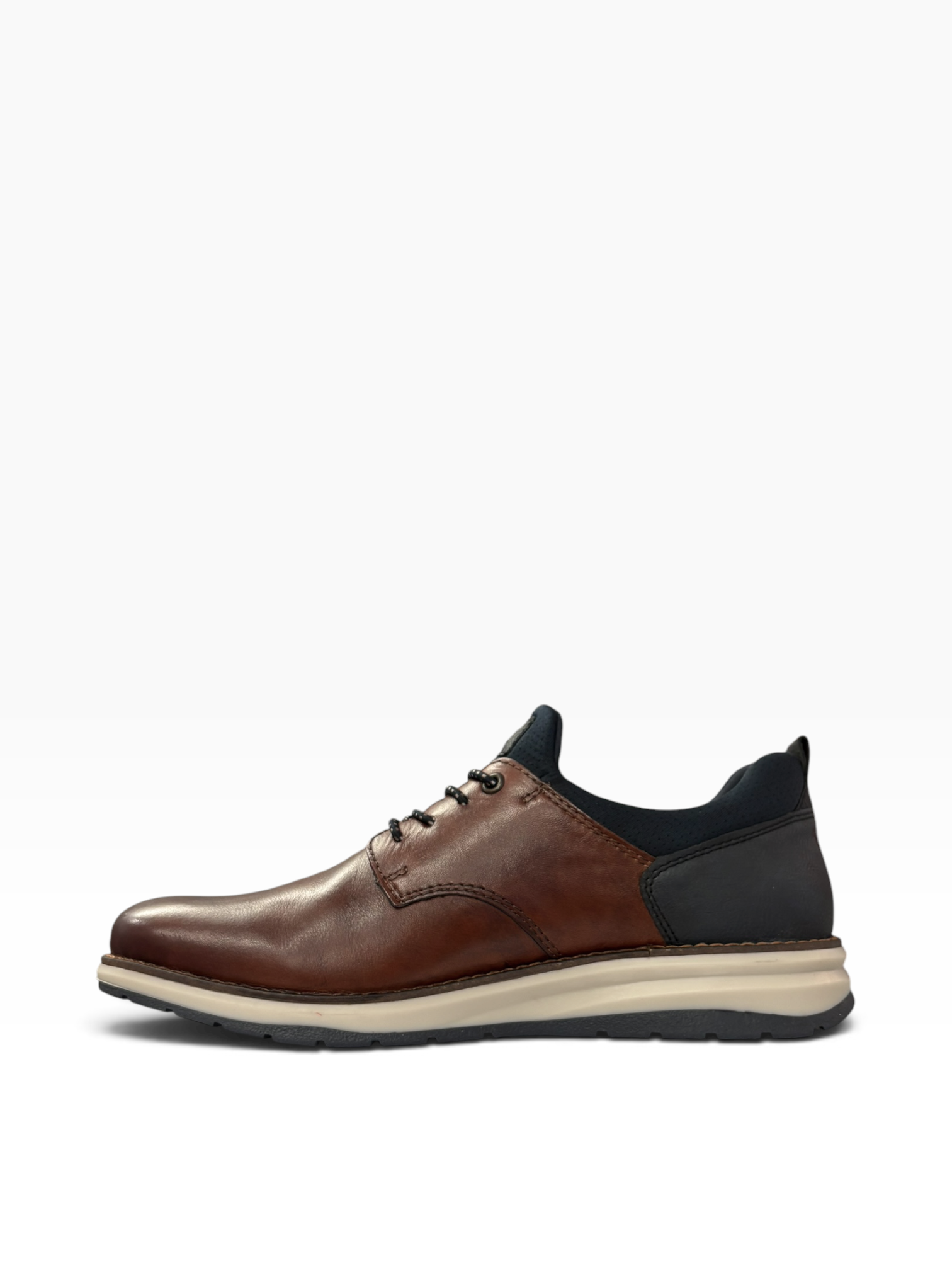 Rieker - Men’s brown/navy slip-on shoe - 14755-24