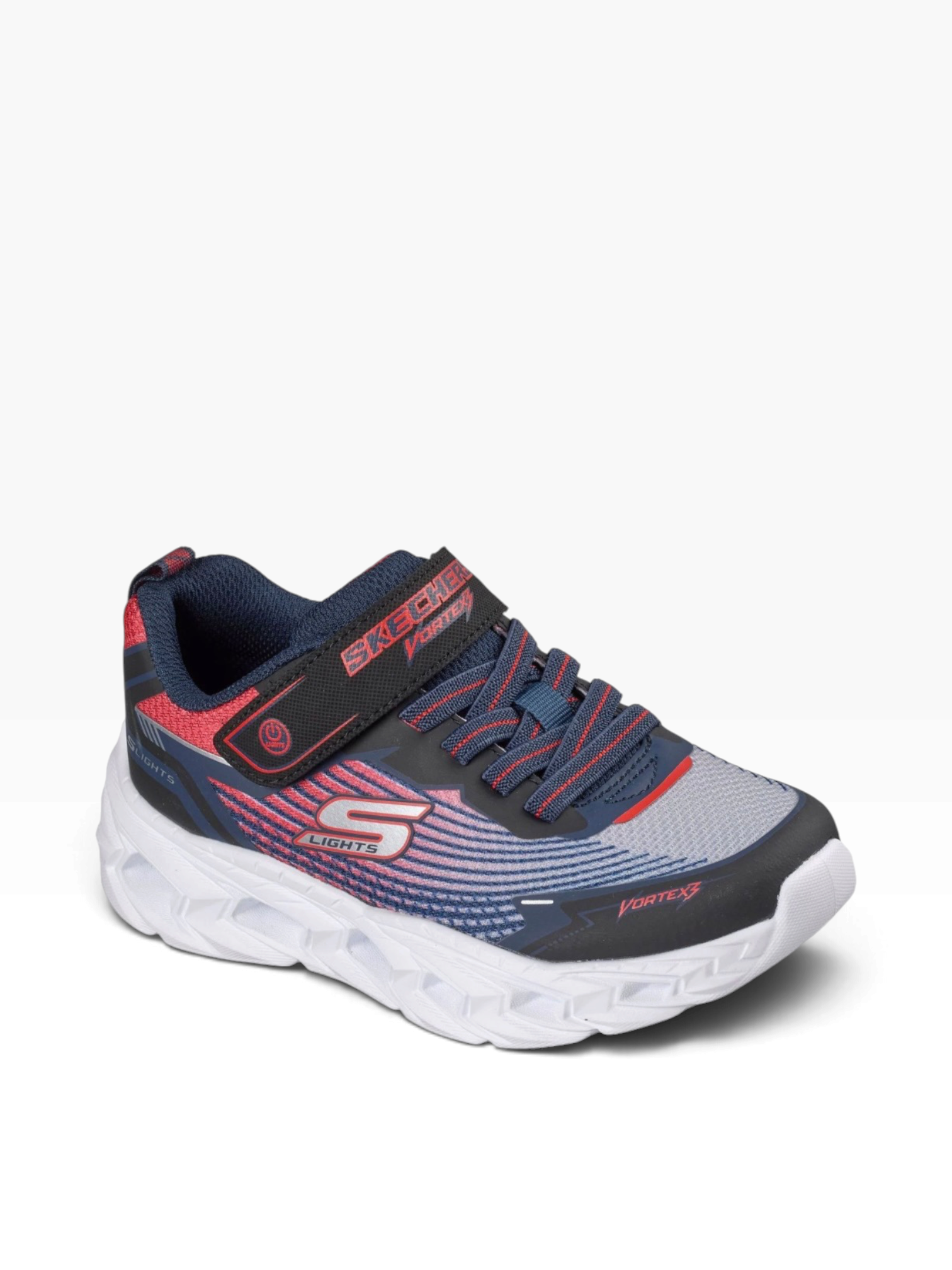 Skechers - Boys red/black/navy runner - Vortex 3.0