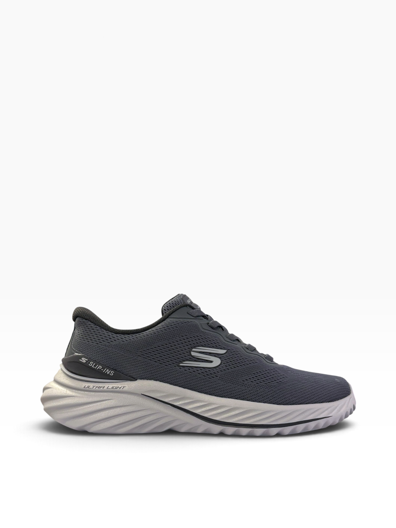 Skechers - Mens grey slip-on runner - Reocurrence