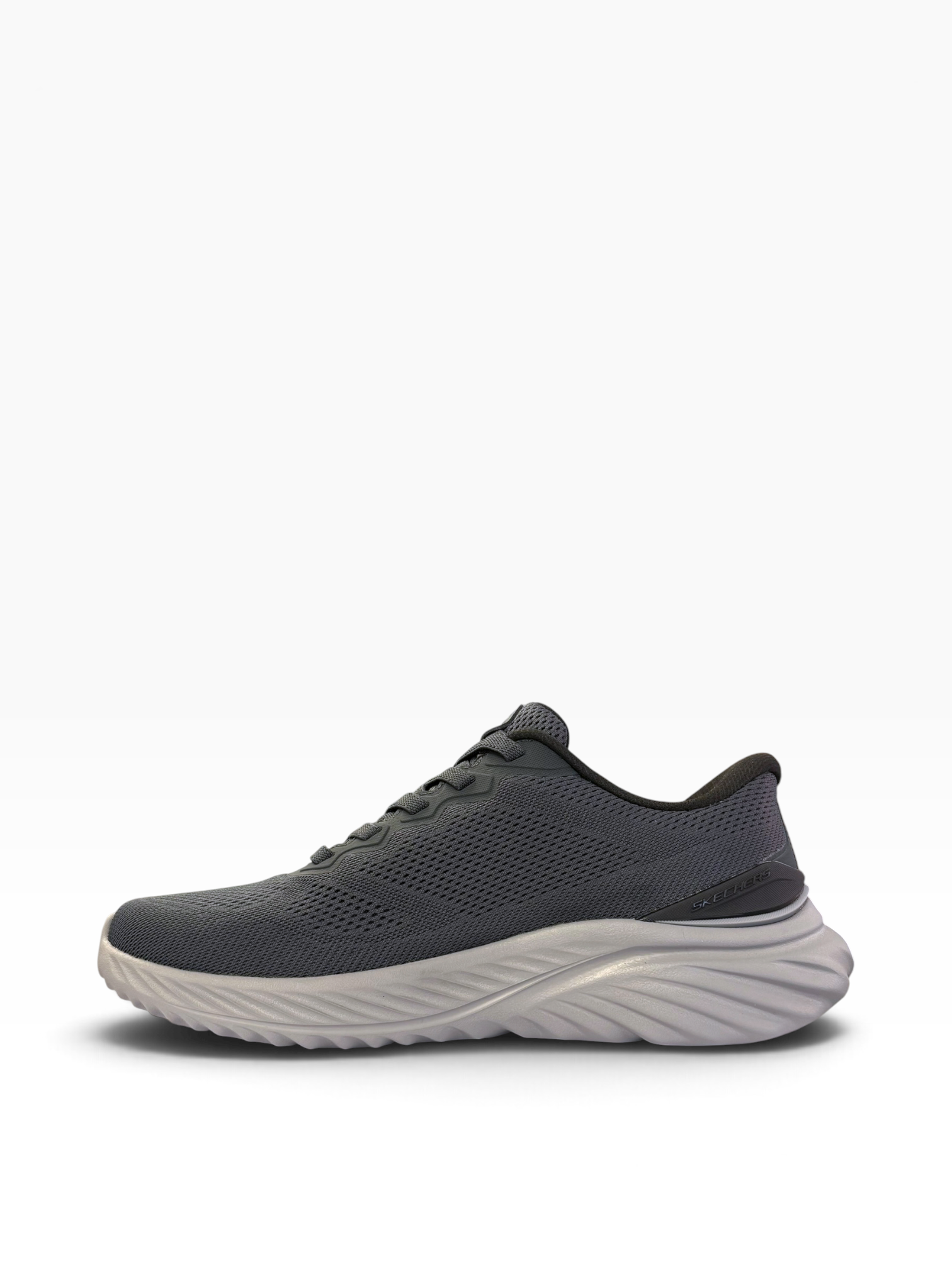 Skechers - Mens grey slip-on runner - Reocurrence