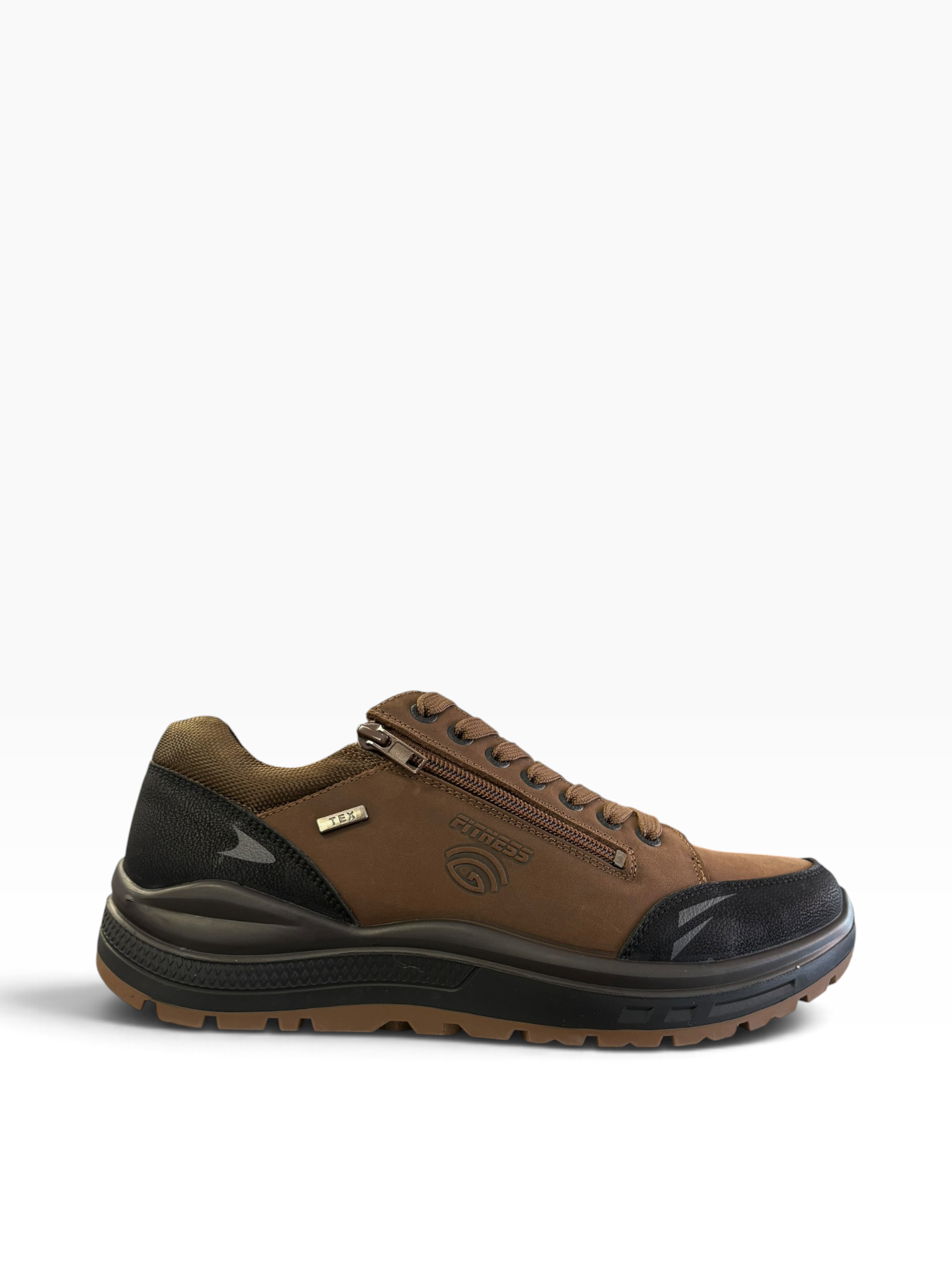 G comfort - Mens brown/black waterproof shoe - R-1281BCC