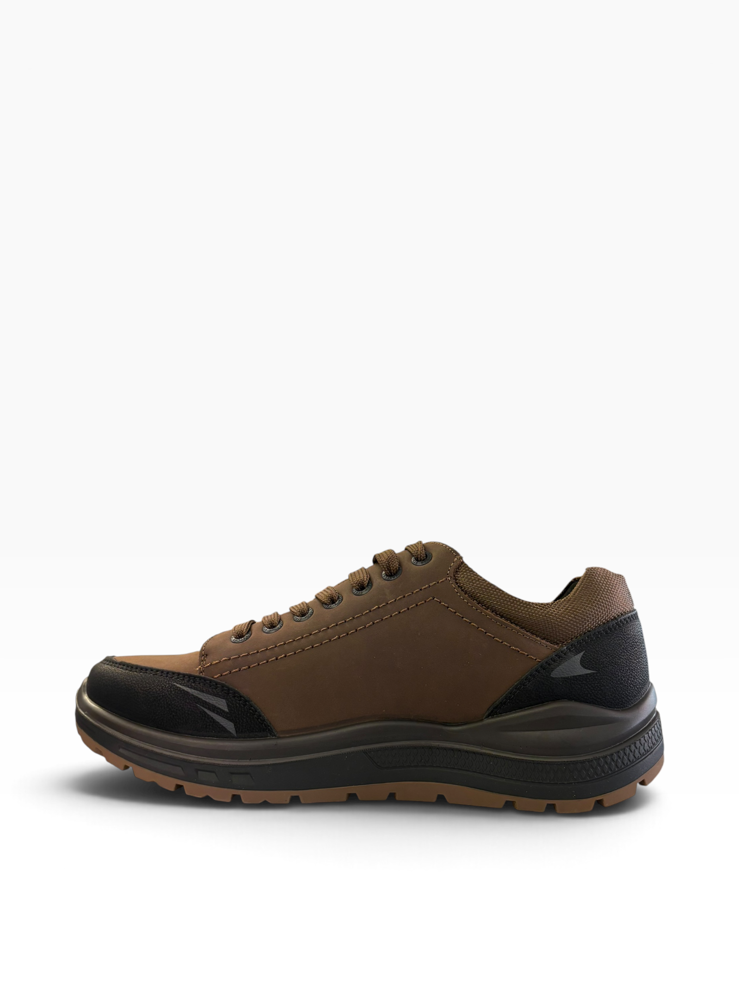 G comfort - Mens brown/black waterproof shoe - R-1281BCC