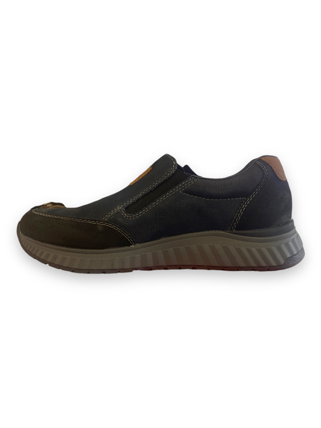 Rieker - Mens navy slip-on shoe - B0654-14