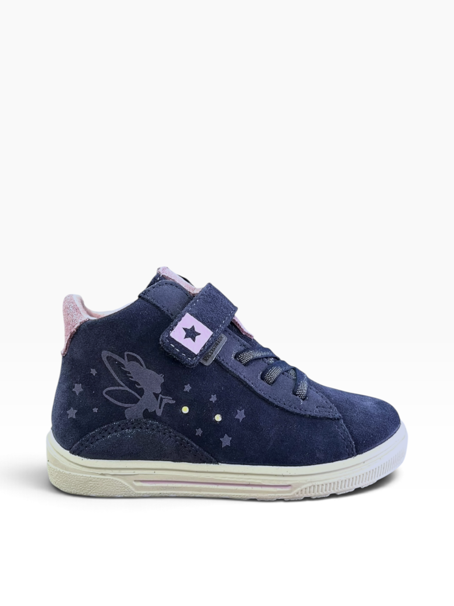 Ricosta - Girls navy light-up/waterproof boot - TINKI