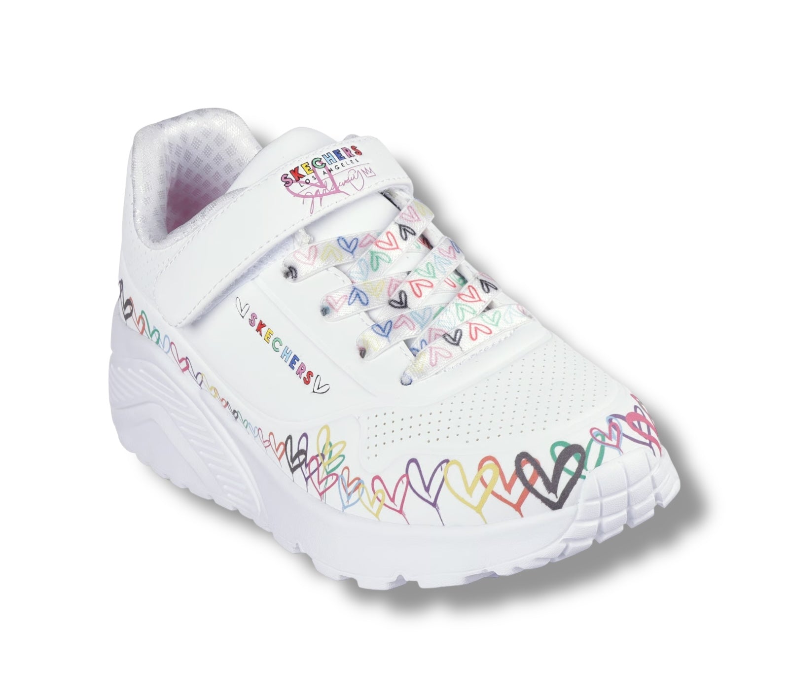 Skechers - Girls white/heart runner - Heart Craze