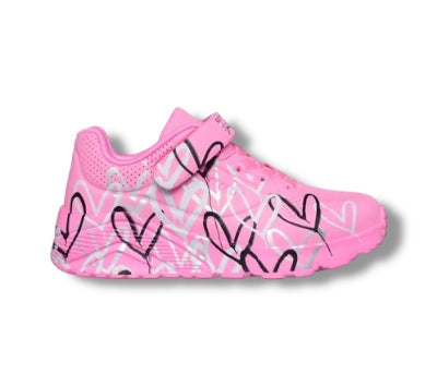Skechers - Girls pink/heart runner - Love Levitate