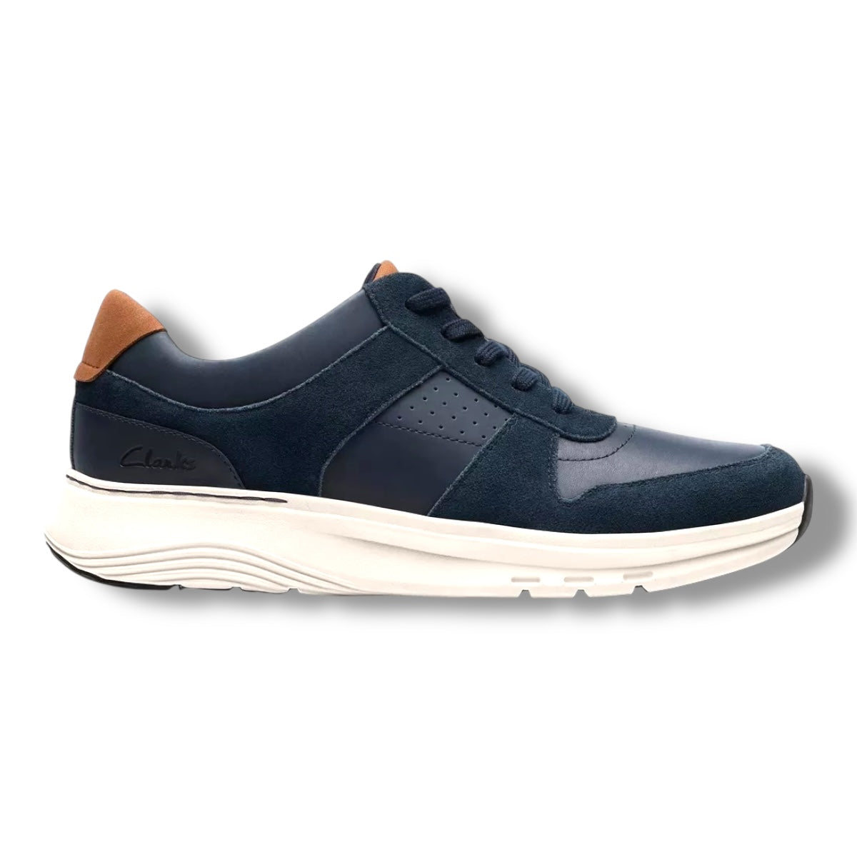 Clarks - Mens navy shoe - Motion Trek Go