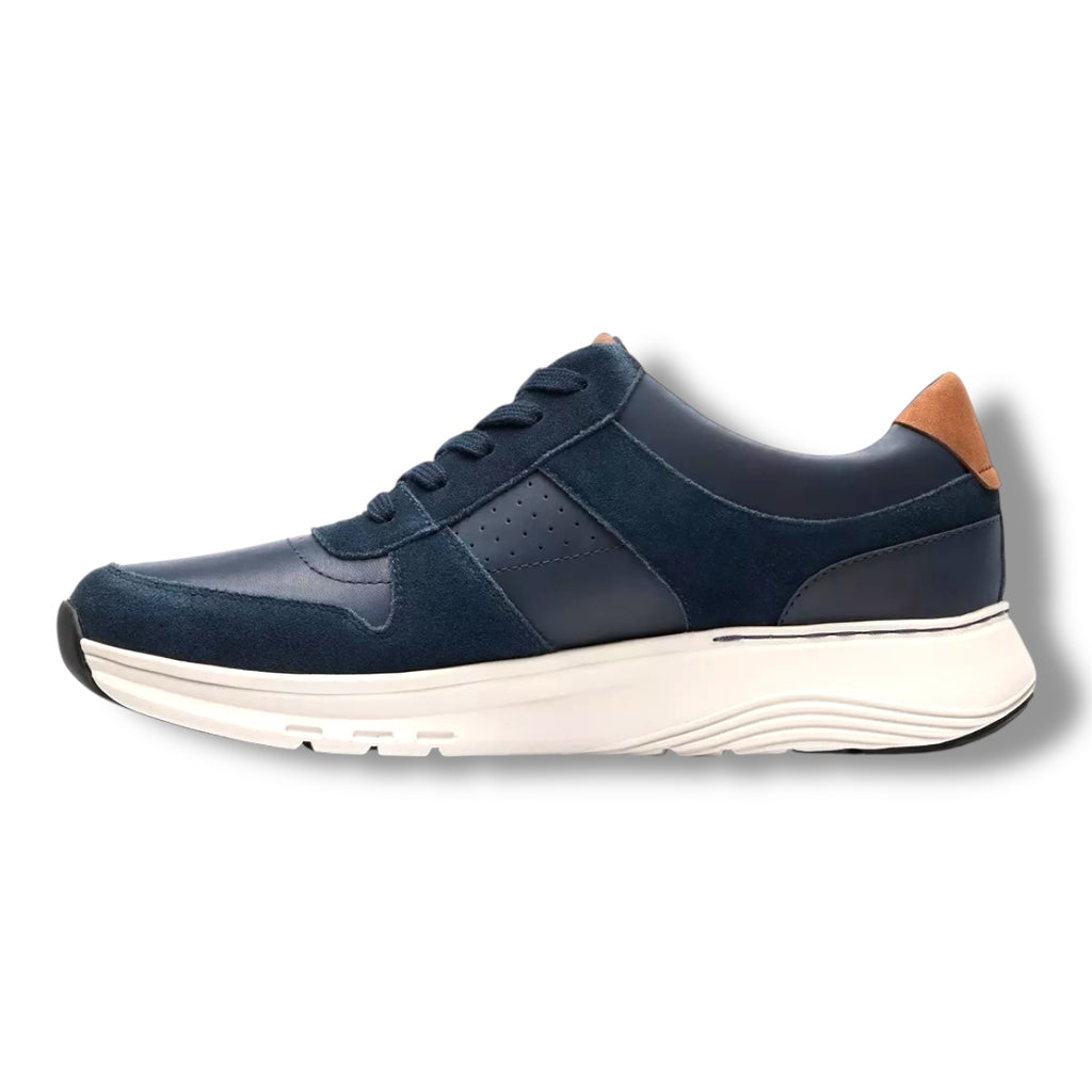 Clarks - Mens navy shoe - Motion Trek Go