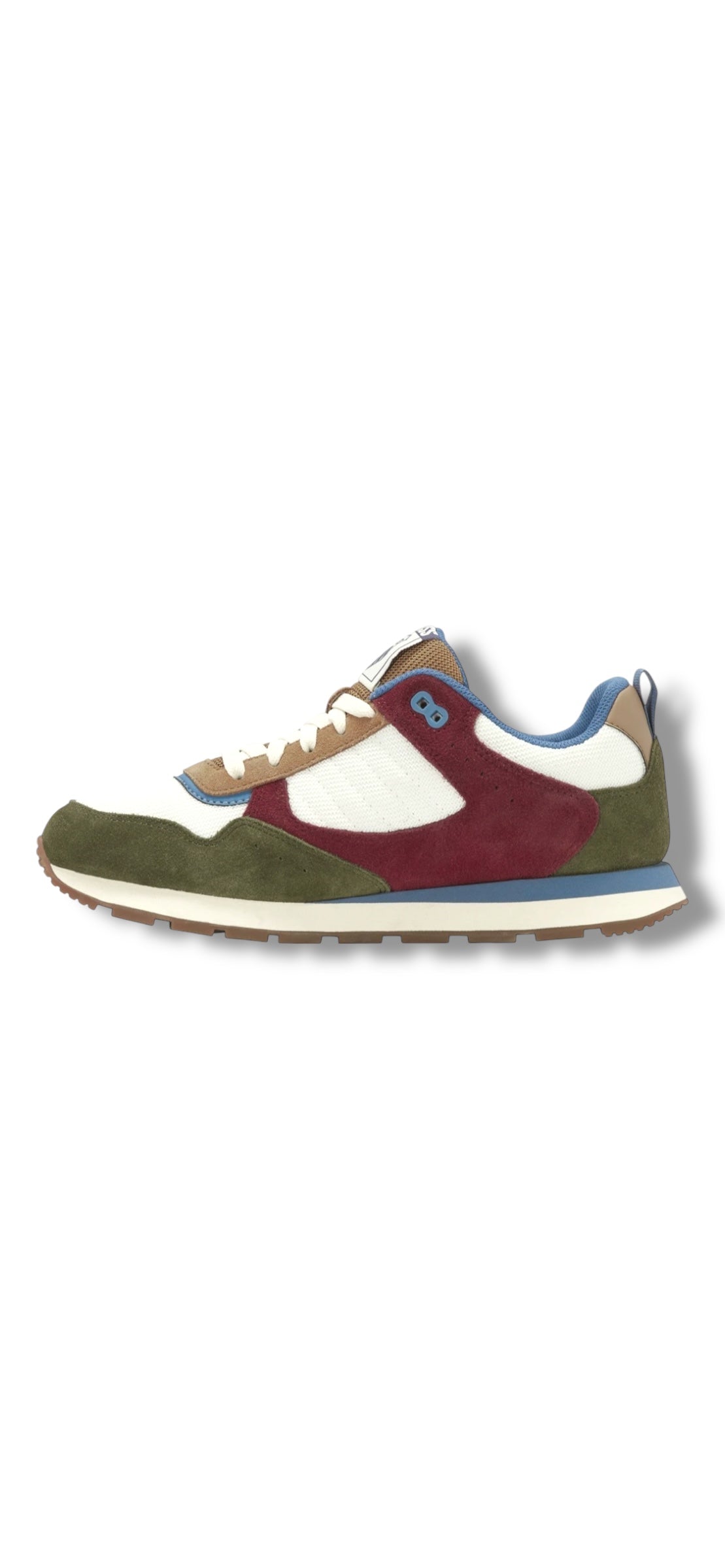 K Swiss - Mens burgundy/white/green shoe - Vista Runner T