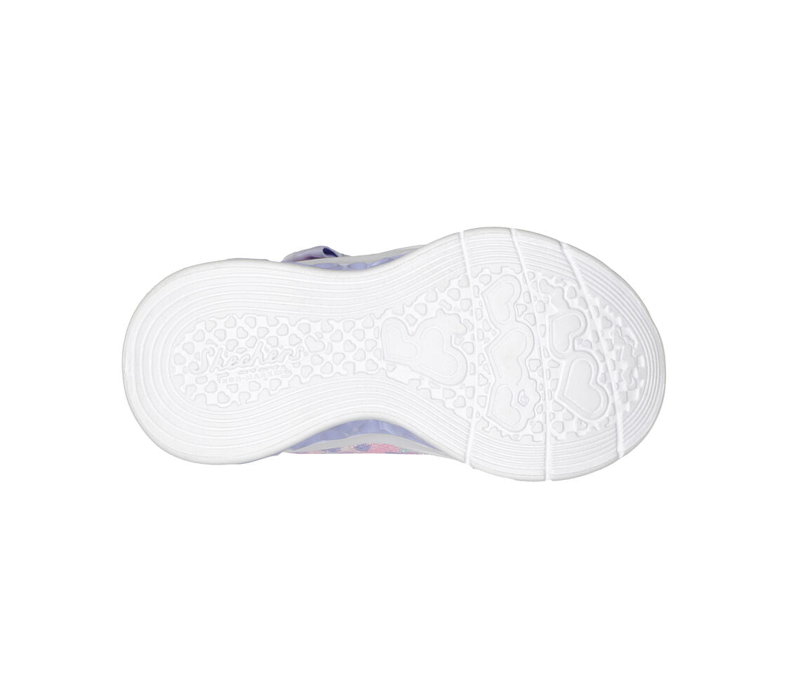 Skechers - Girls pink/lavender heart light-up runner - Kind Spirit