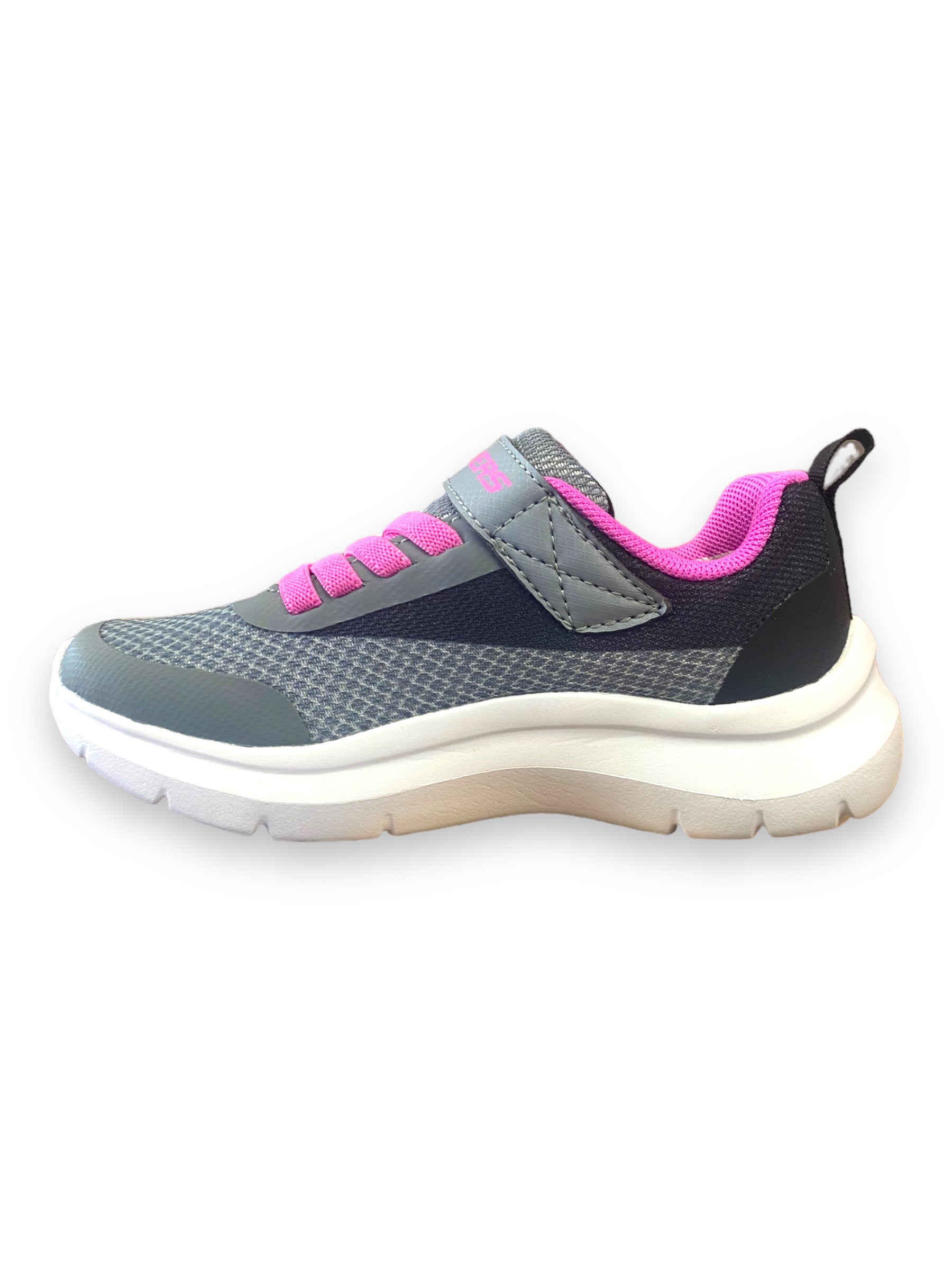Skechers - Girls grey/pink/black runner - Trending colour