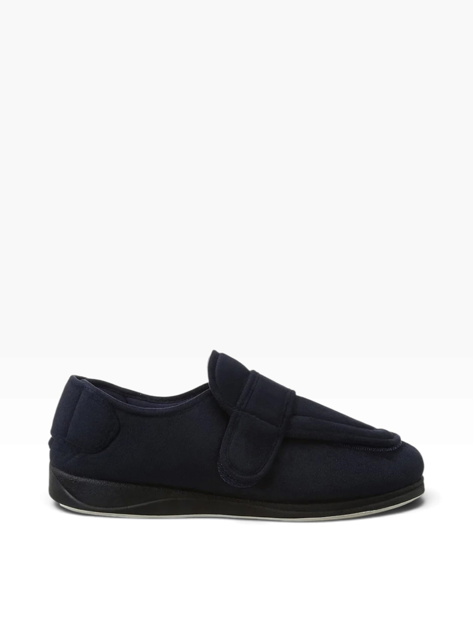 Padders - Mens navy velcro slipper - Wrap-6E