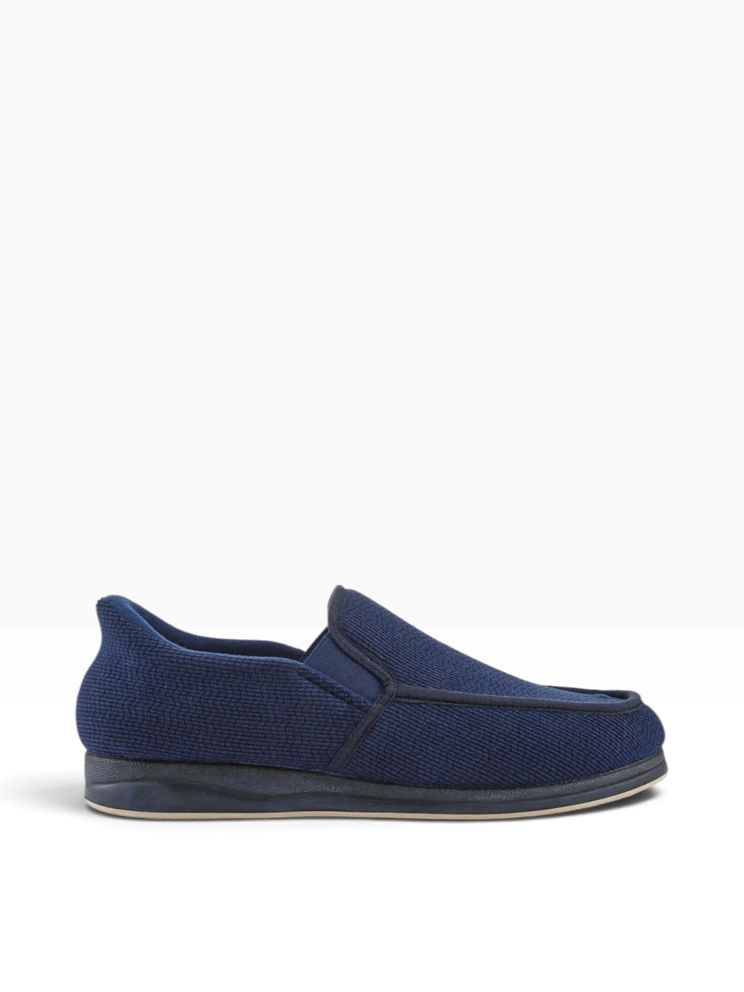 Padders - Mens navy slip-in slipper - Finn