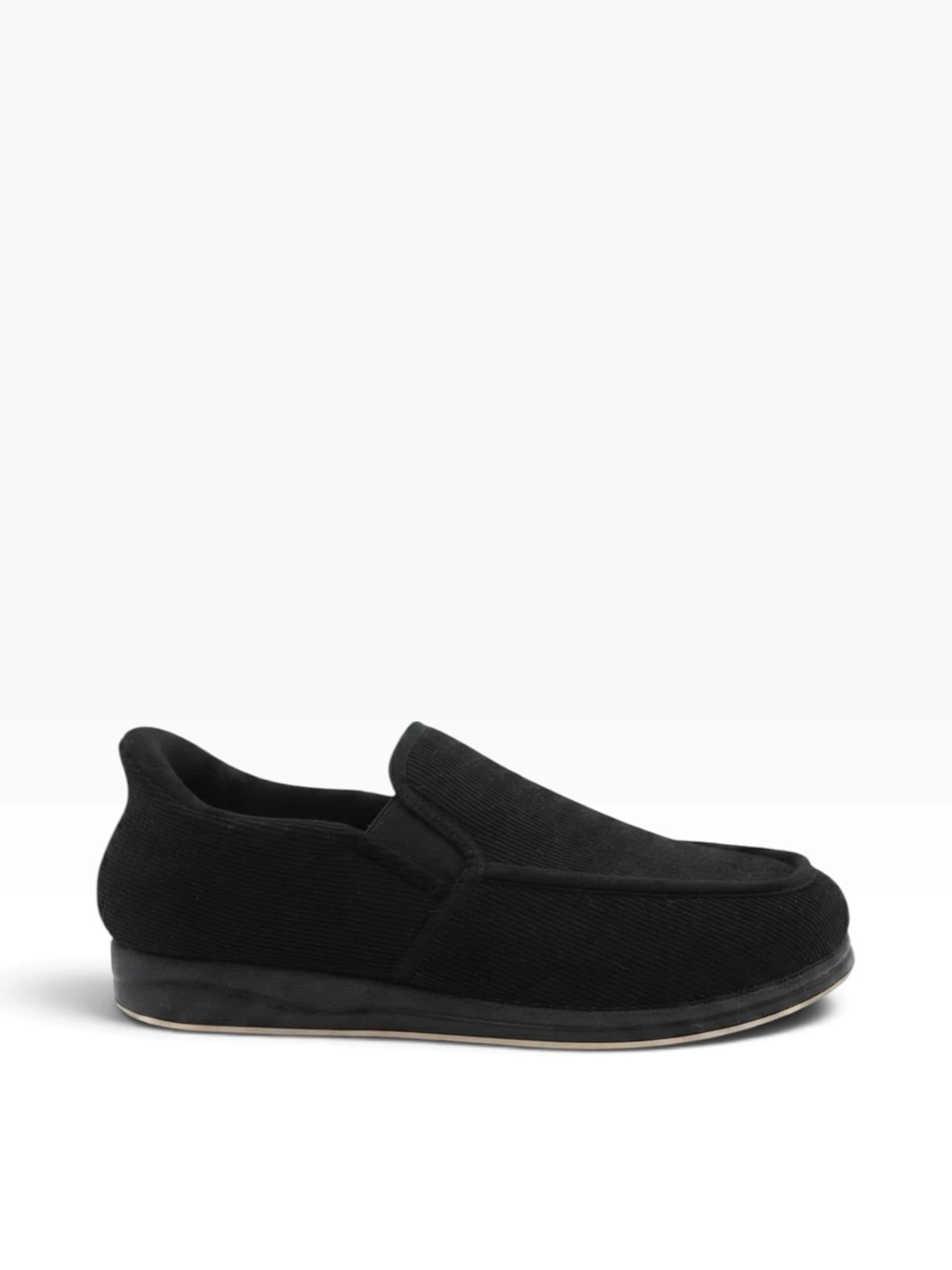 Padders - Mens black slip-in slipper - Gain
