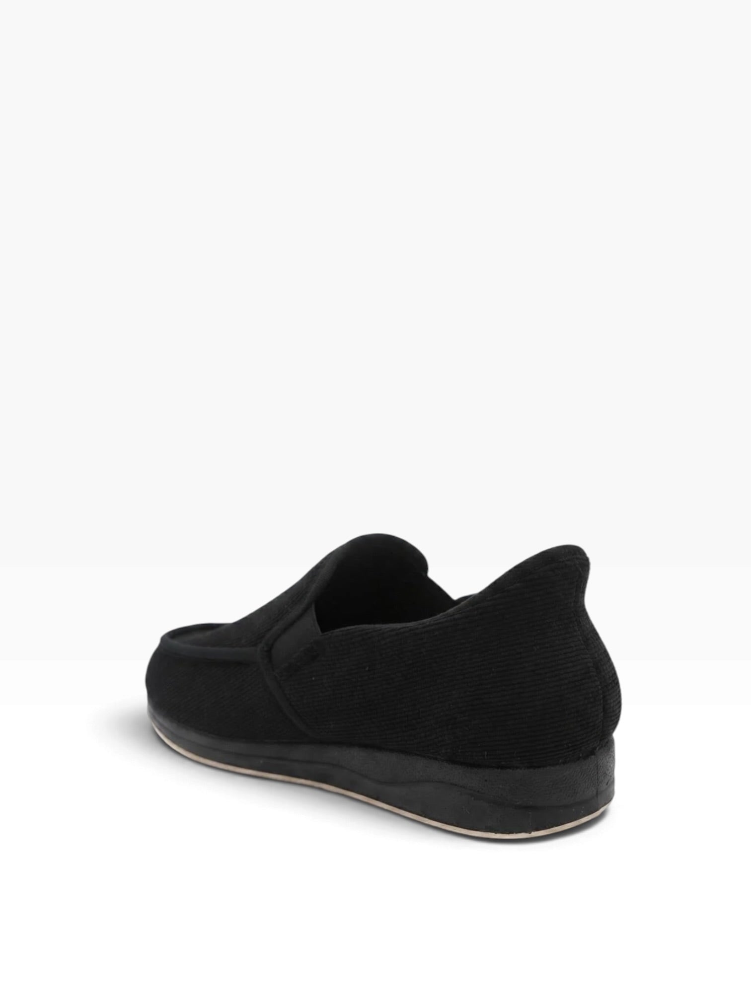 Padders - Mens black slip-in slipper - Gain