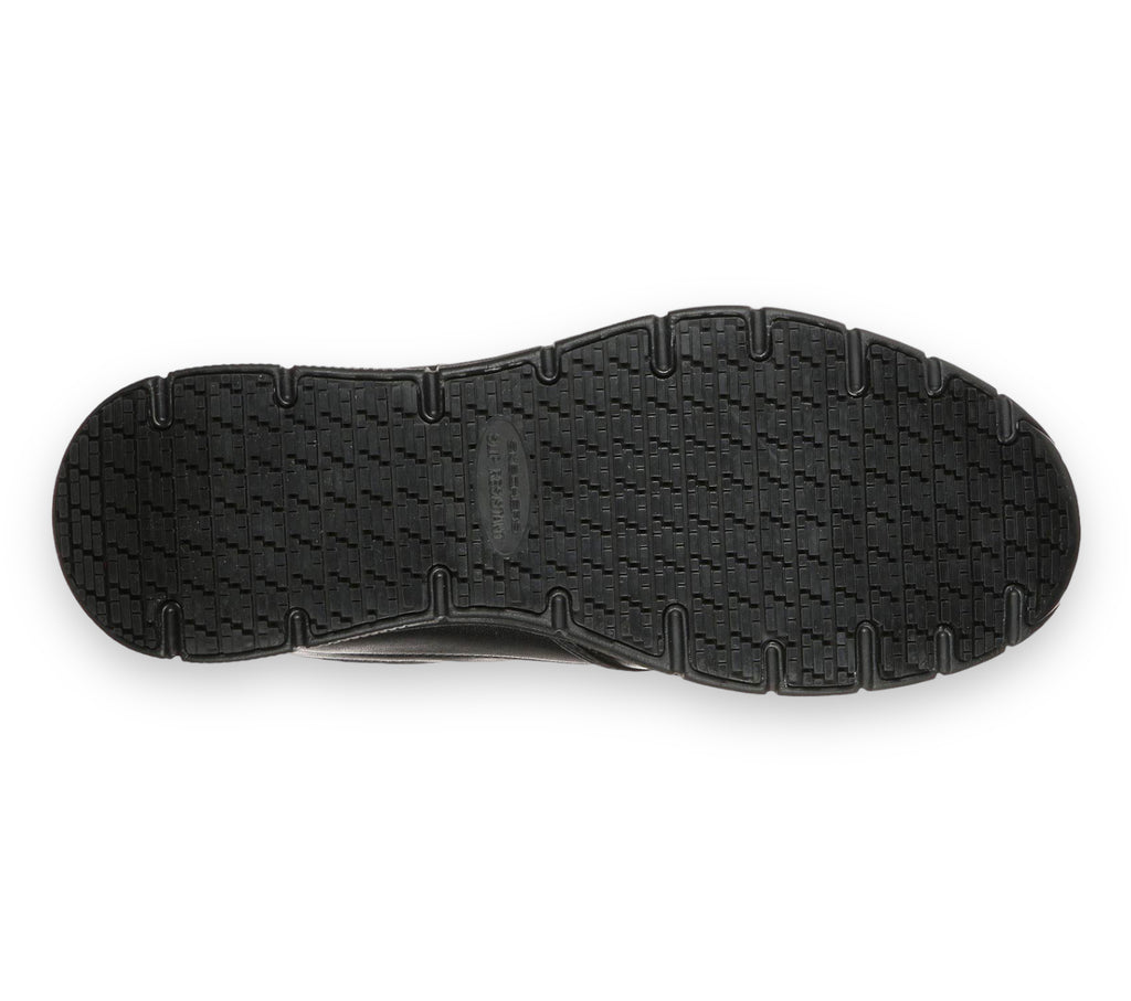 Skechers - Men - Black Slip-On - Slip Resistant Shoe