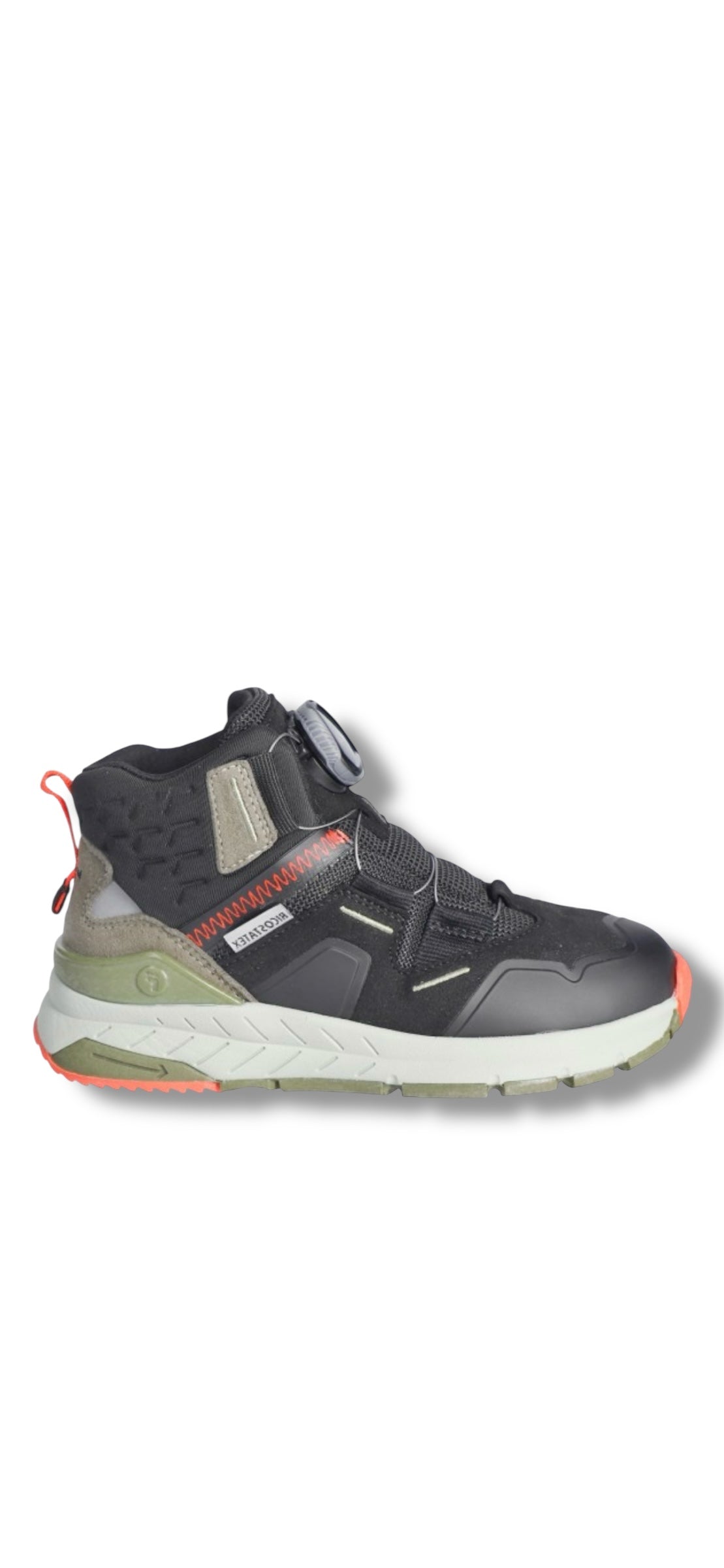 Ricosta - Boys black/green waterproof twist-tie - Shock