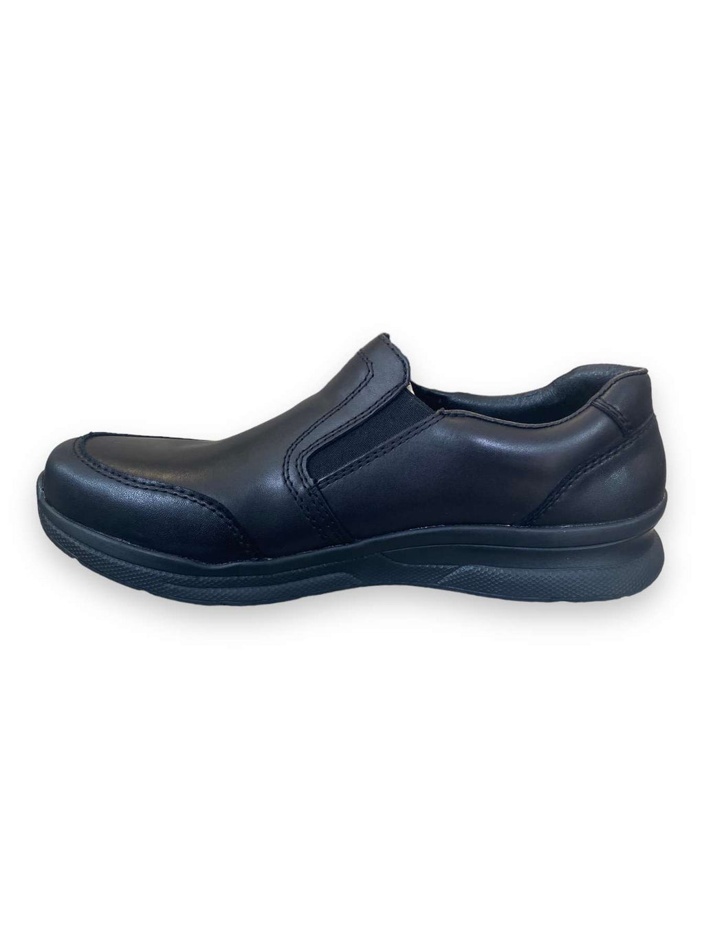 Rieker - Mens black slip on - extra wide
