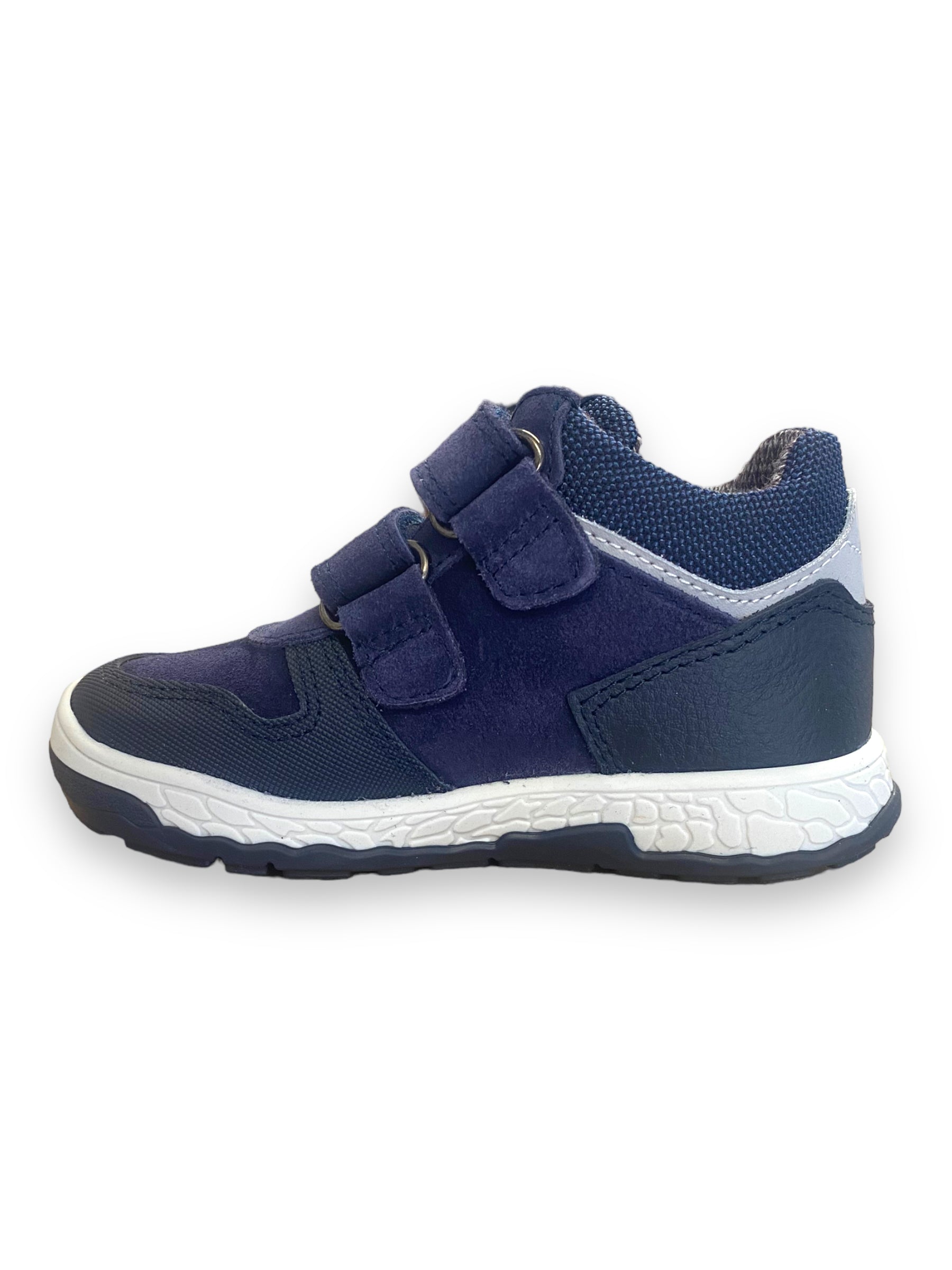 Pablosky - Boys navy/ green stripe boot - 512226