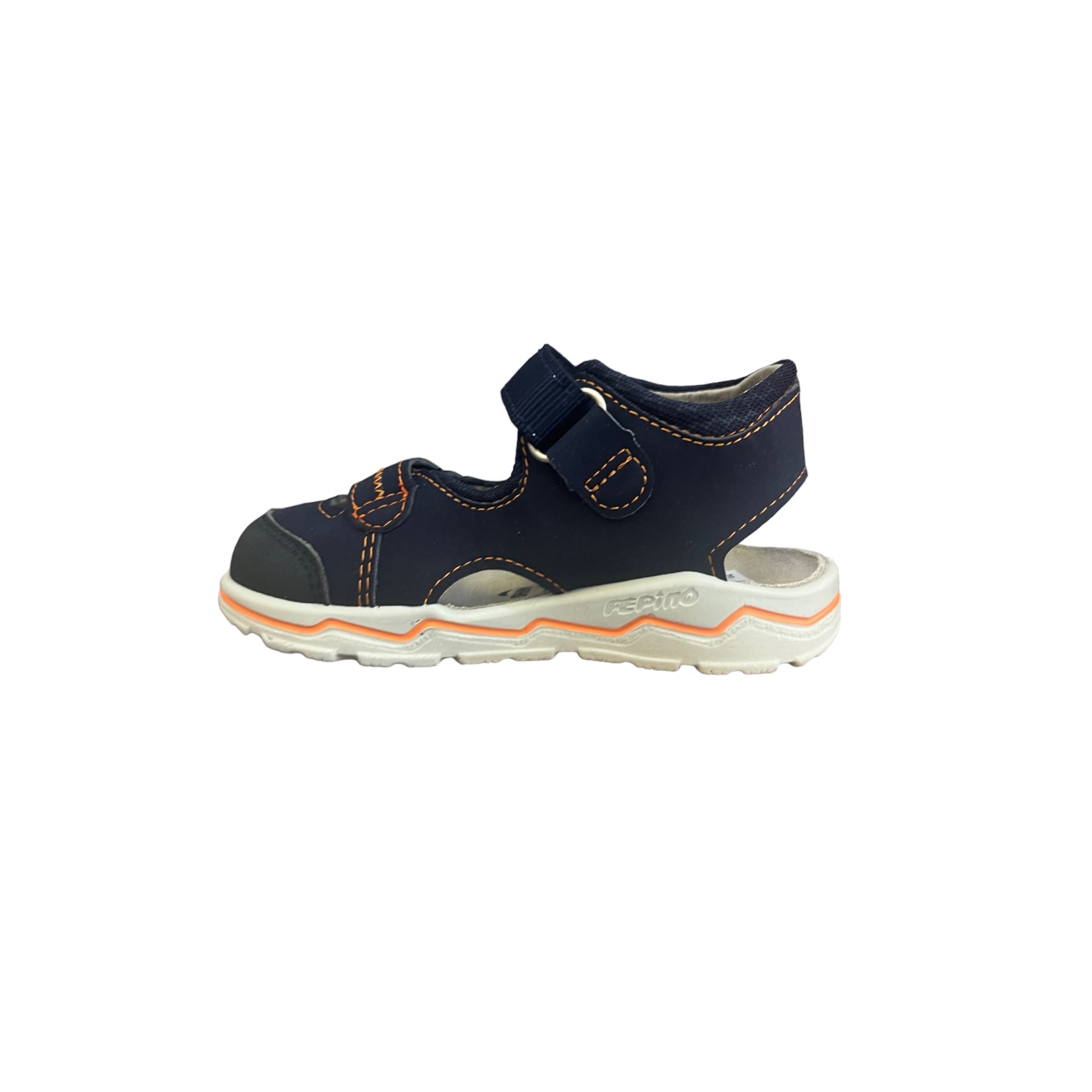 Ricosta - Boys closed toe sandal navy/orange - Dobby