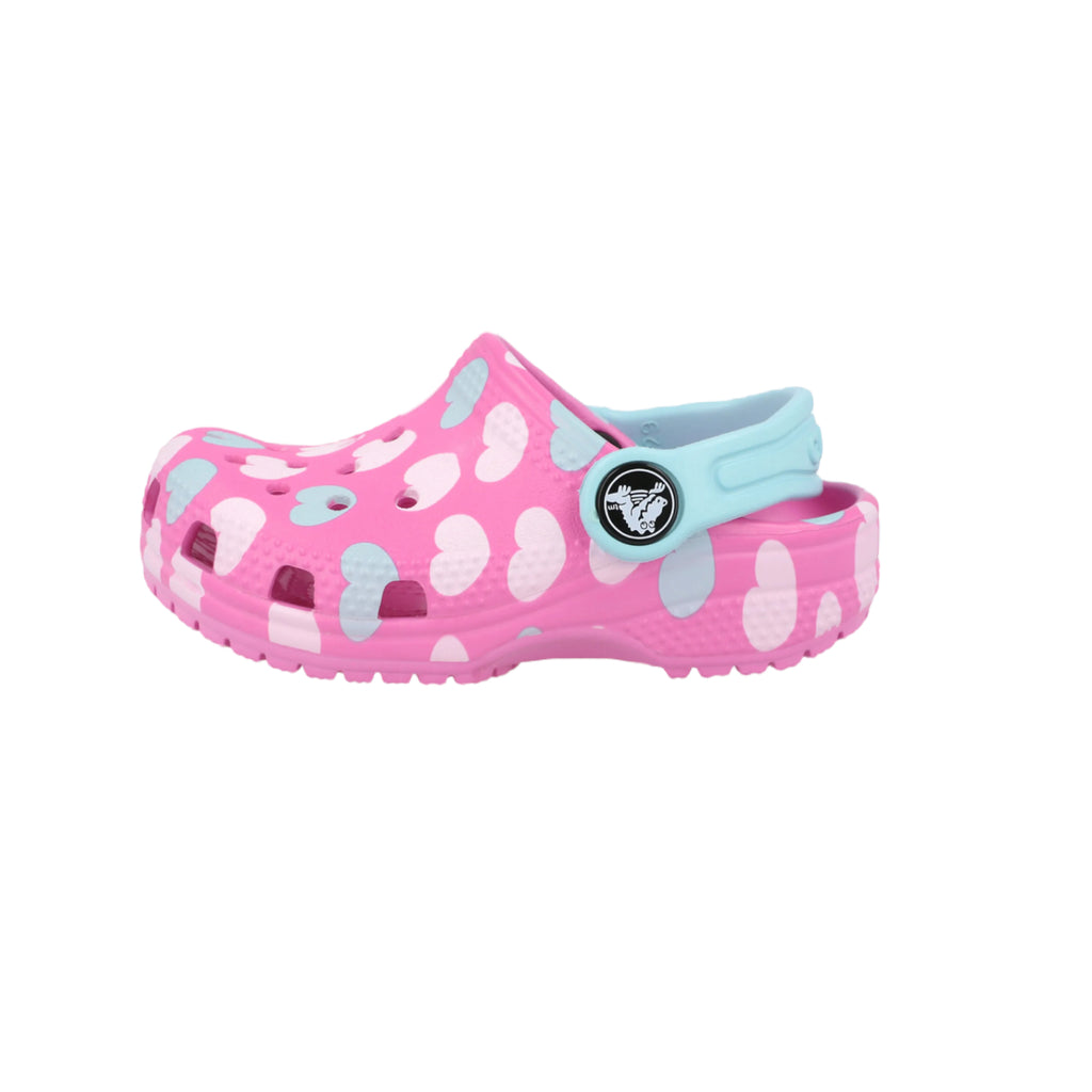 Crocs - Girls taffy pink heart crocs