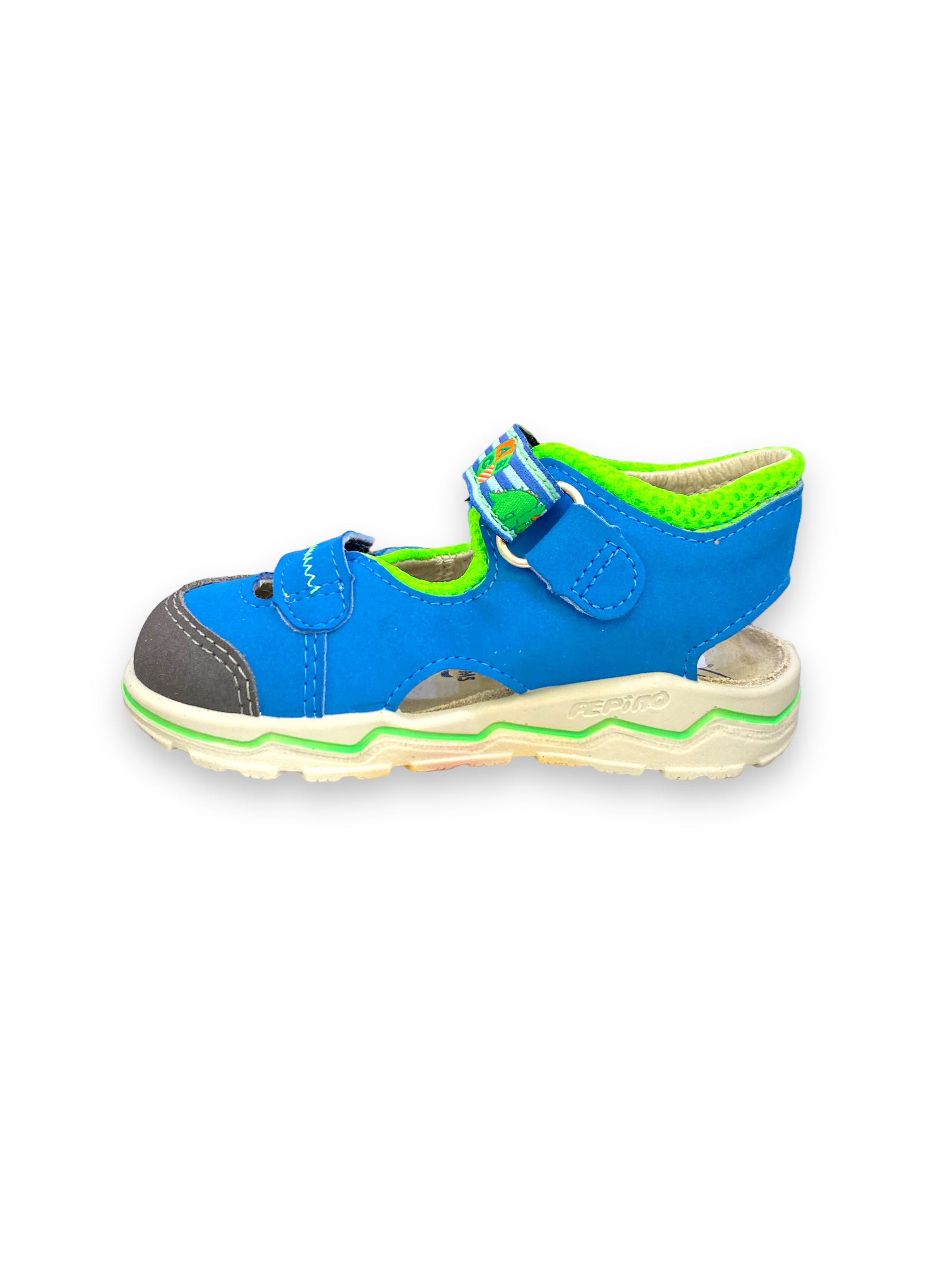 Ricosta - Boys closed toe sandal green/blue - dobby