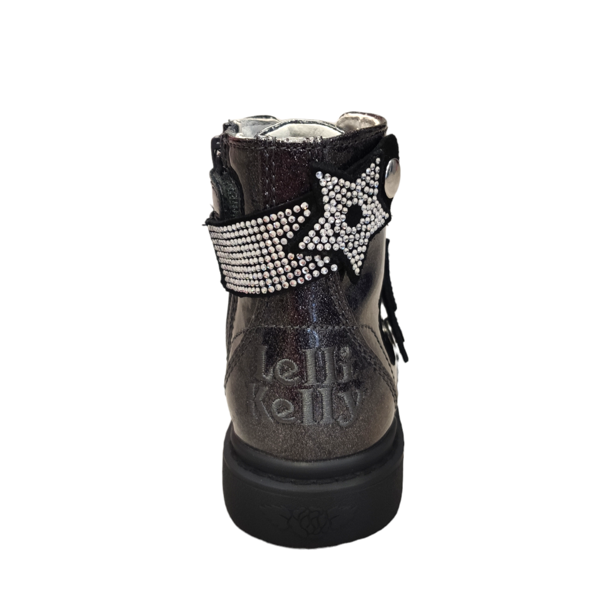 Lelli Kelly - Black Glitter patent boot Stella