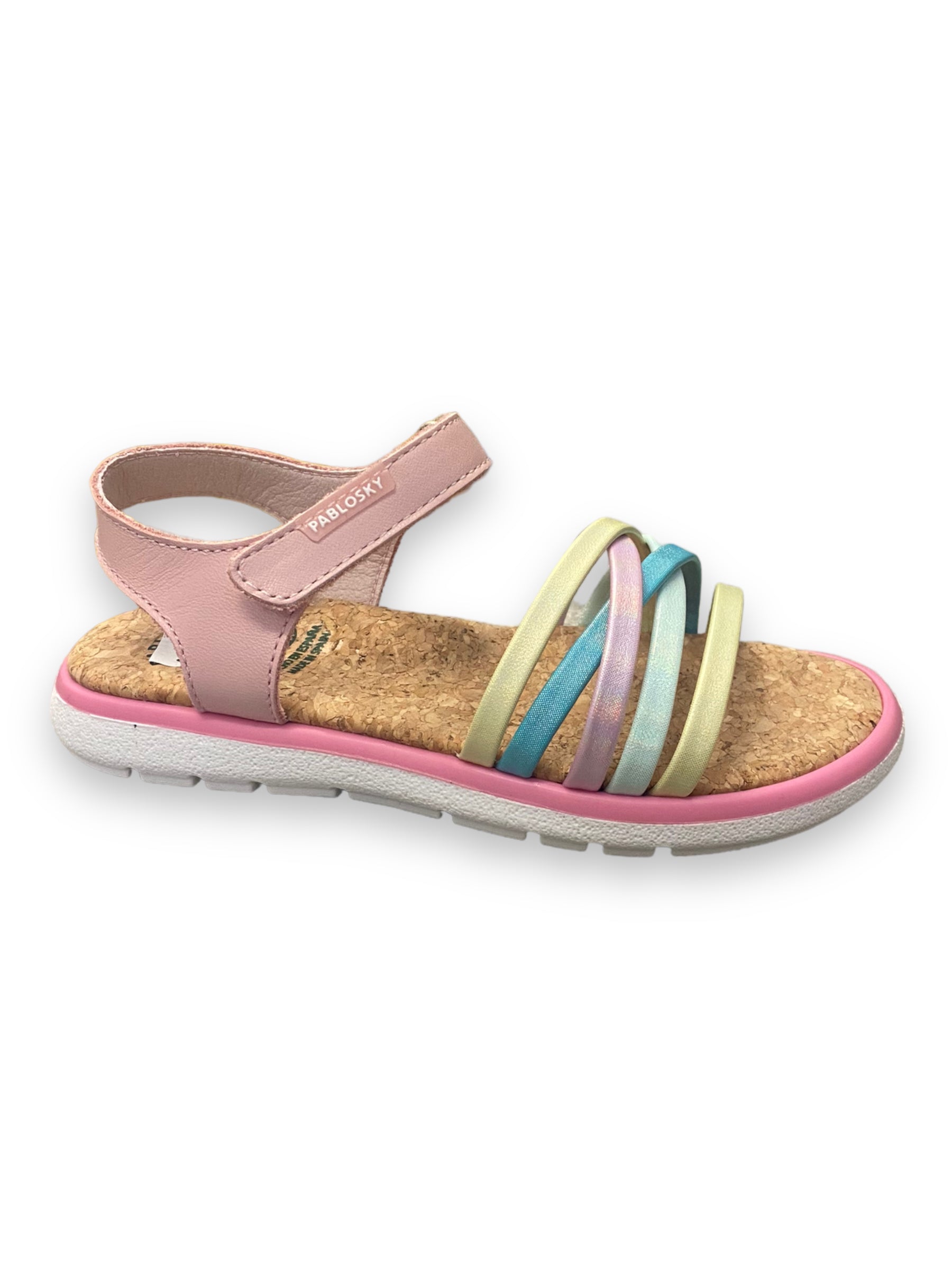Pablosky - Girls pink/multi sandal - 422170
