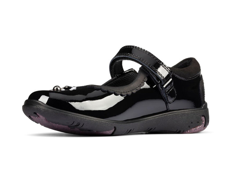 Clarks - Girls Sea Shimmer Patent Shoes