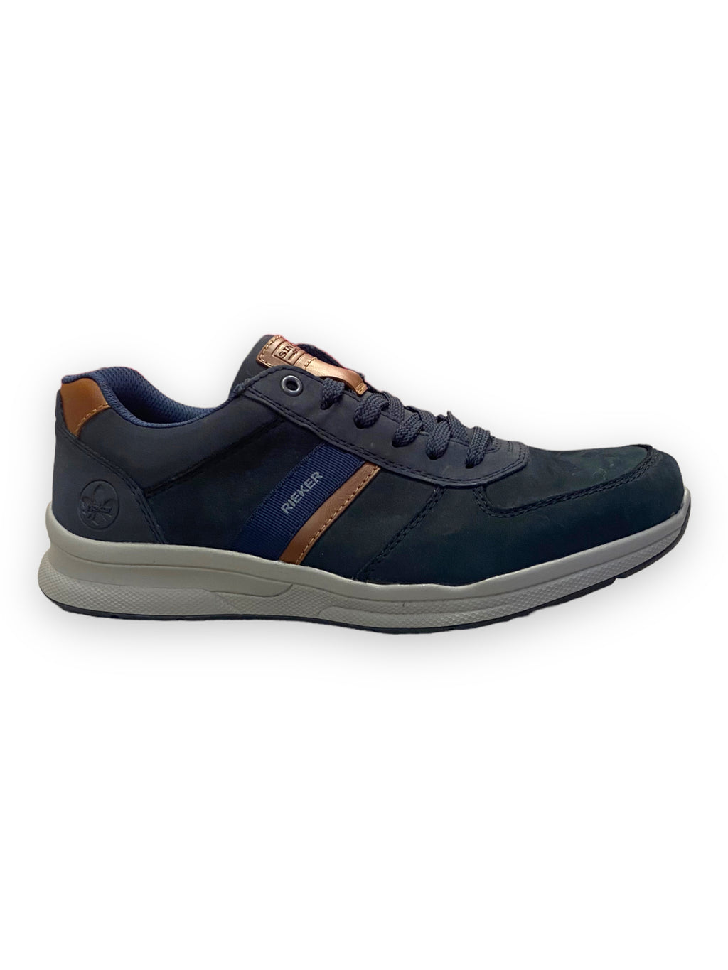 Rieker - Mens navy lace shoe - 14811-14