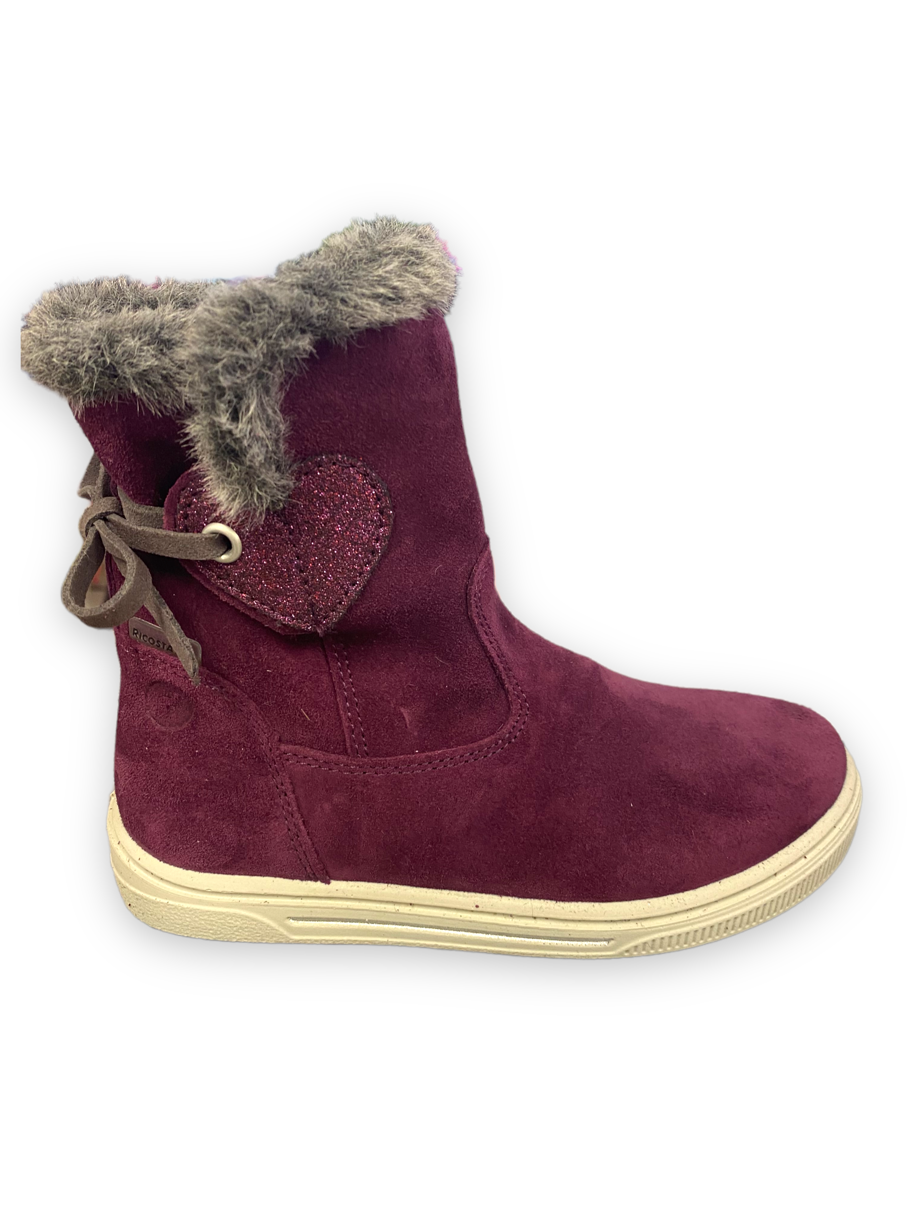 Ricosta - girls plum heart boot.