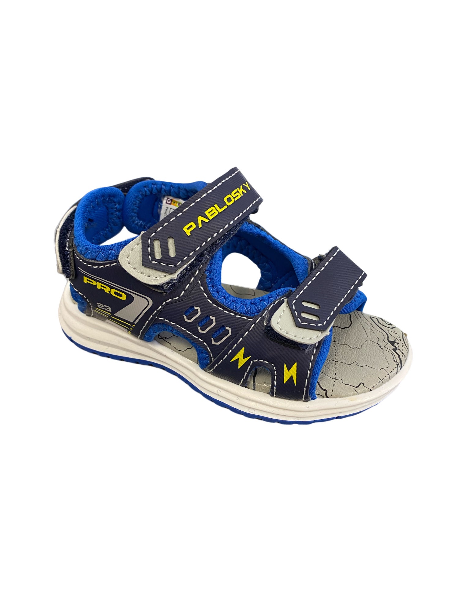 Pablosky - Boys - Navy & Blue Velcro Sandal