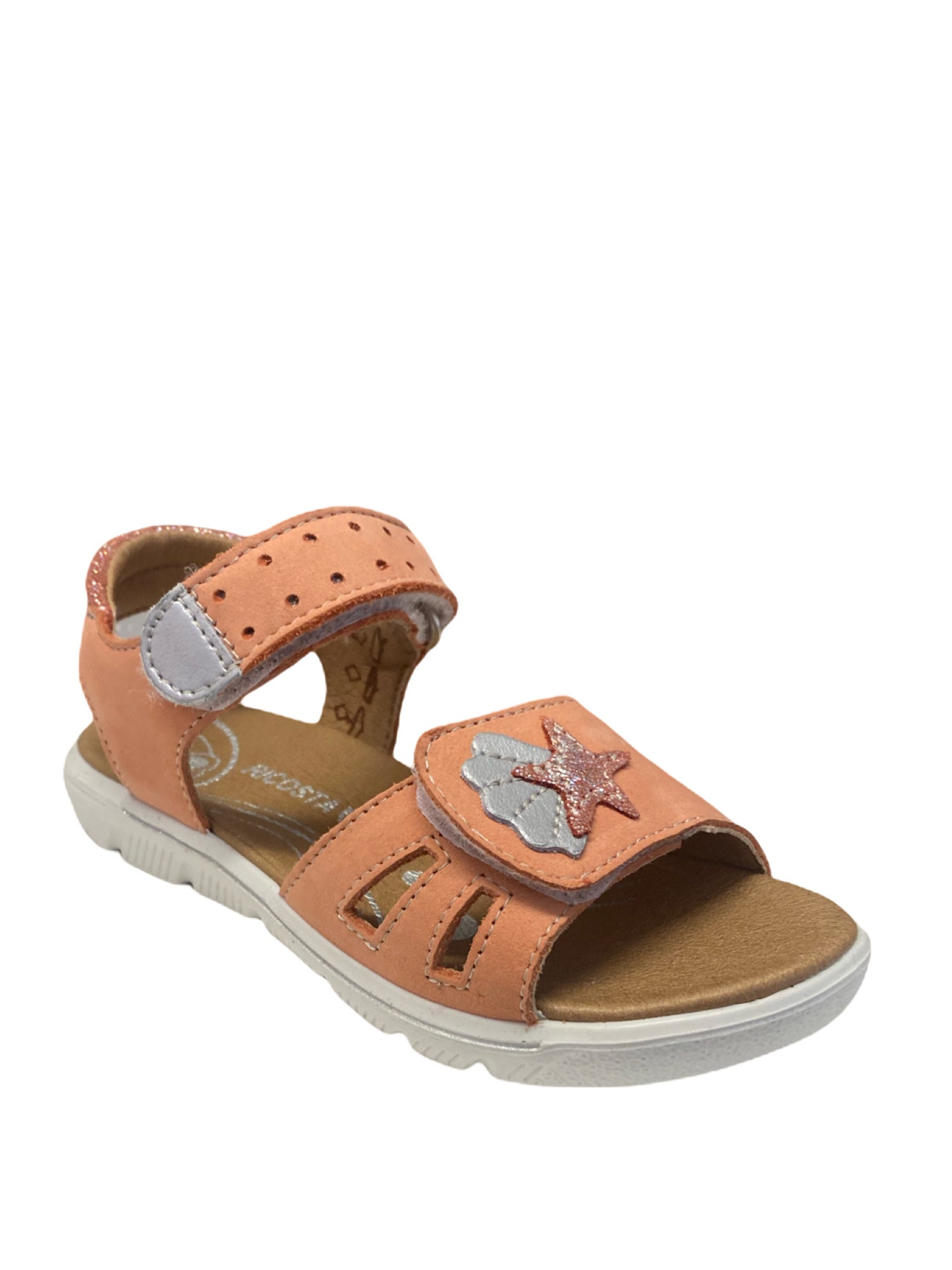 Ricosta- Girls- SARA Sandal- Peach with Star/Shell