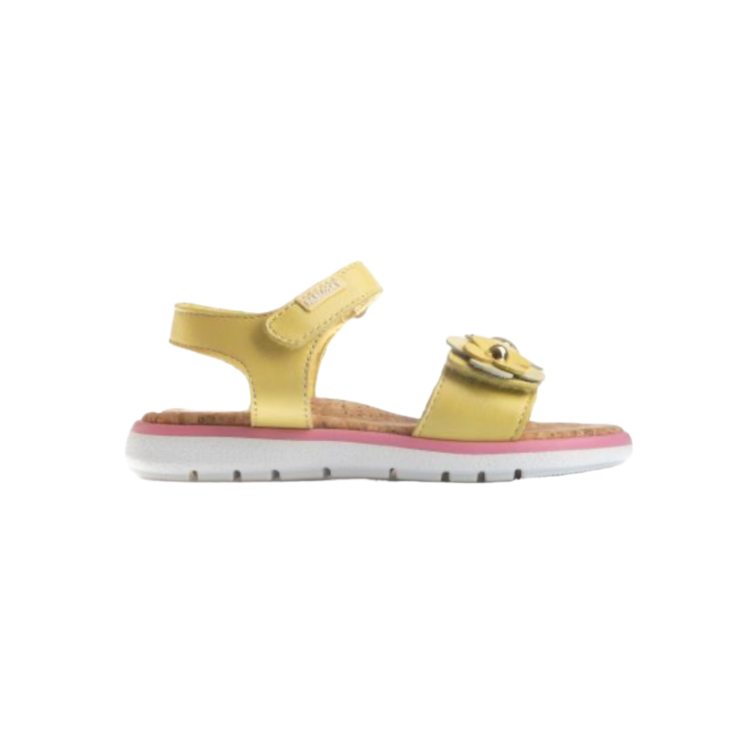 Pablosky - Girls yellow/pink flower sandal - 422390