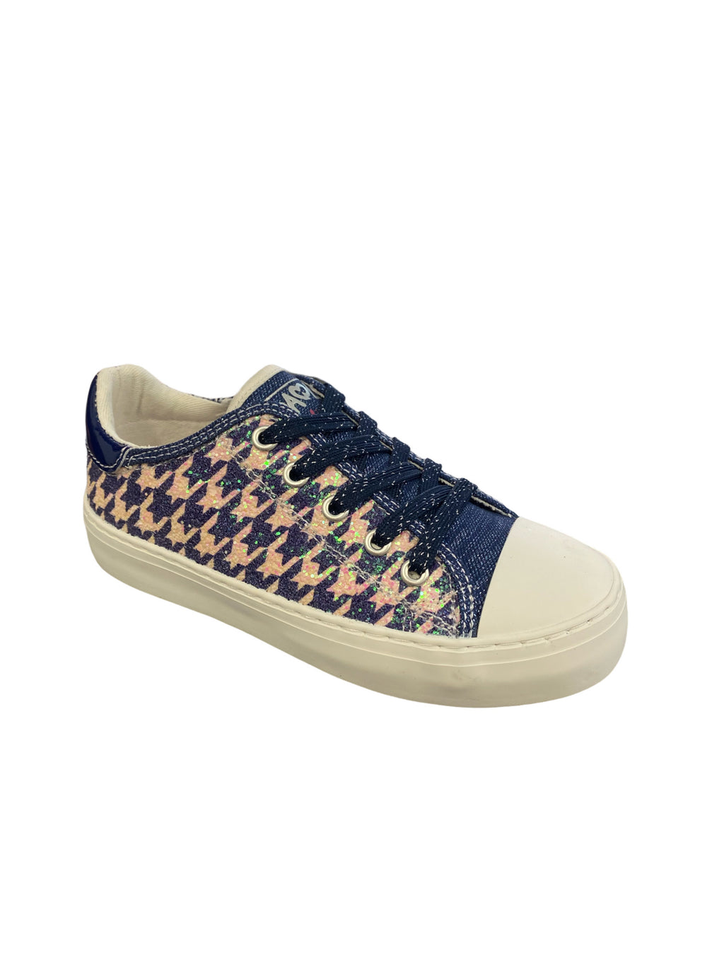Pablosky - Girls Navy & Pink Lace Canvas Shoe