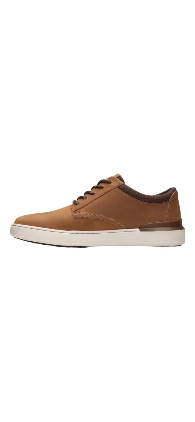 Clarks - Mens tan shoe - CourtLiteDerby